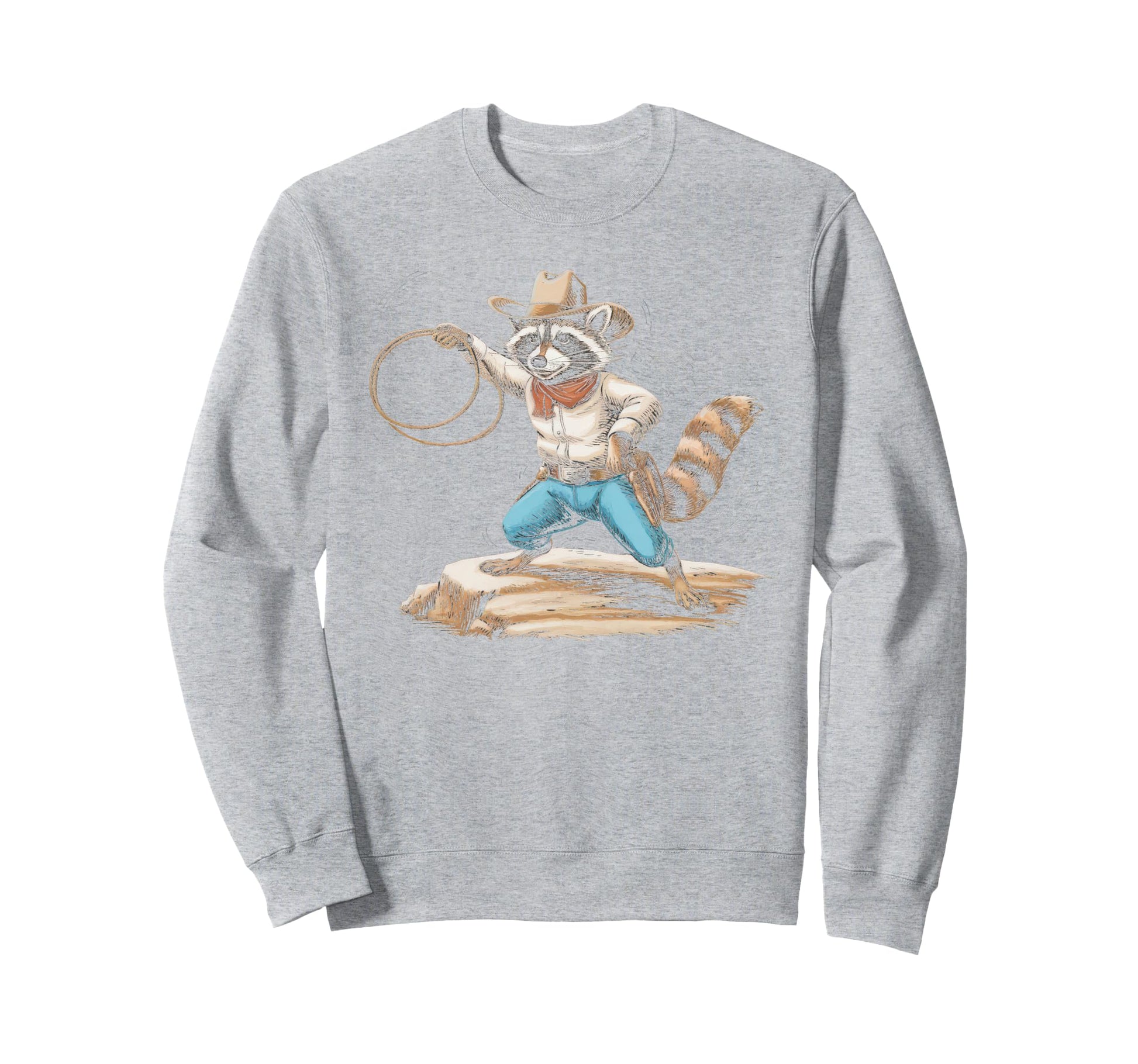 Raccoon 90S Country Music Western Sweatshirt - Casual Everyday Wear Unisex - T-Shirt, Sweatshirt, Hoodie