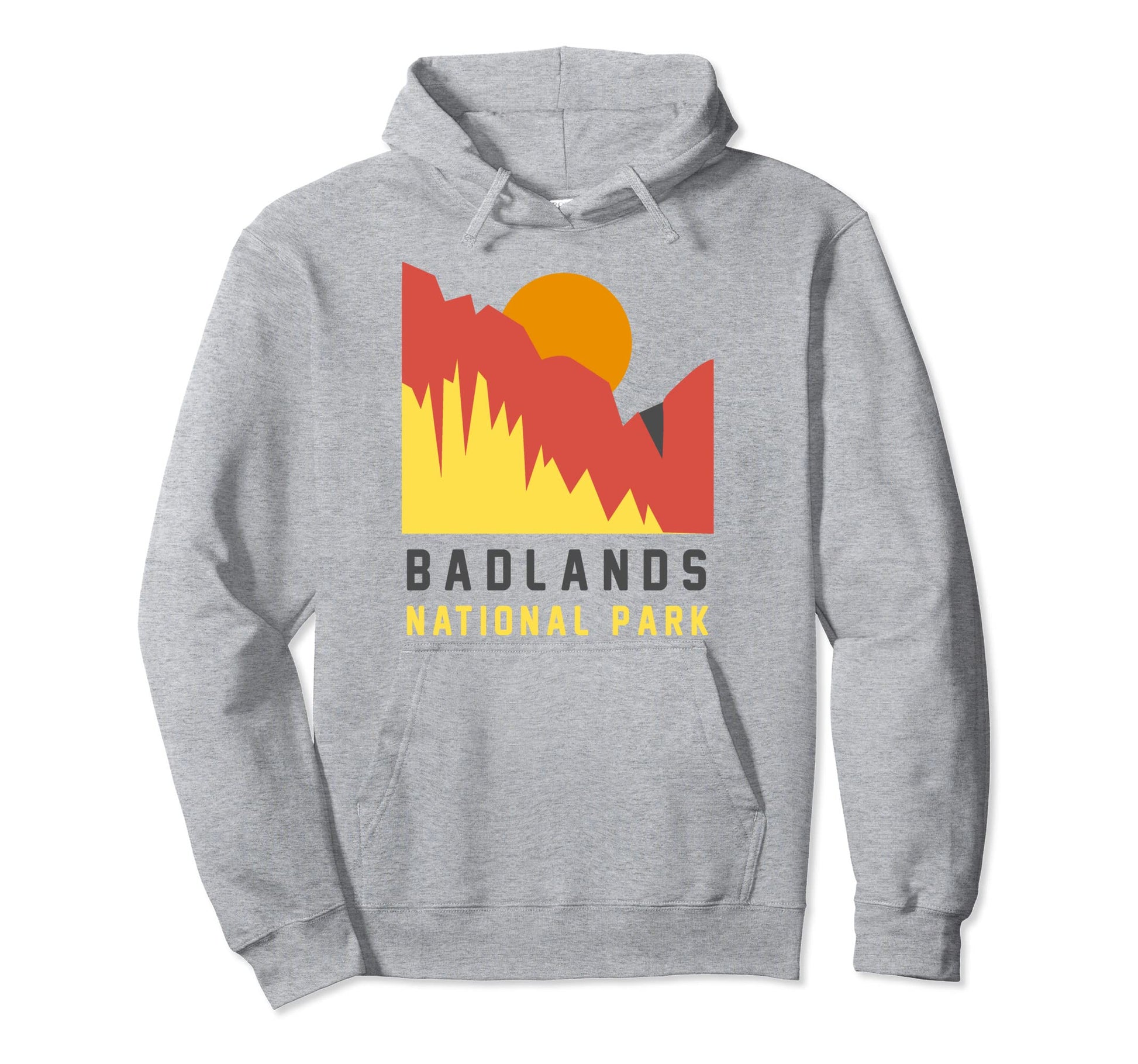 Throwback Sunset Badlands National Park Hoodie - Novelty Apparel Unisex - T-Shirt, Sweatshirt, Hoodie