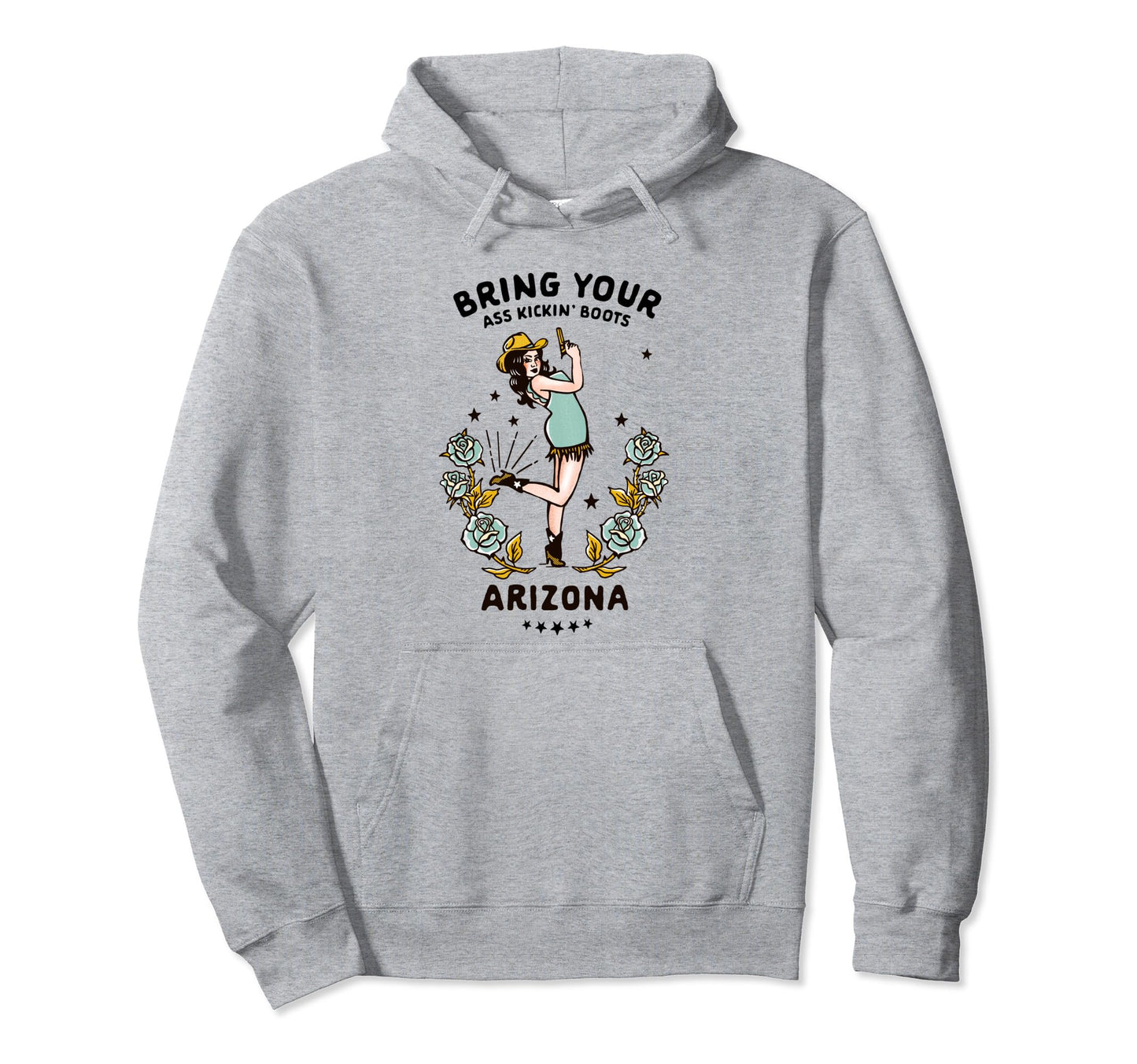 Arizona Cowgirl Western Rodeo Cowgirls Hoodie - Unique Graphic for Adults - T-Shirt, Sweatshirt, Hoodie