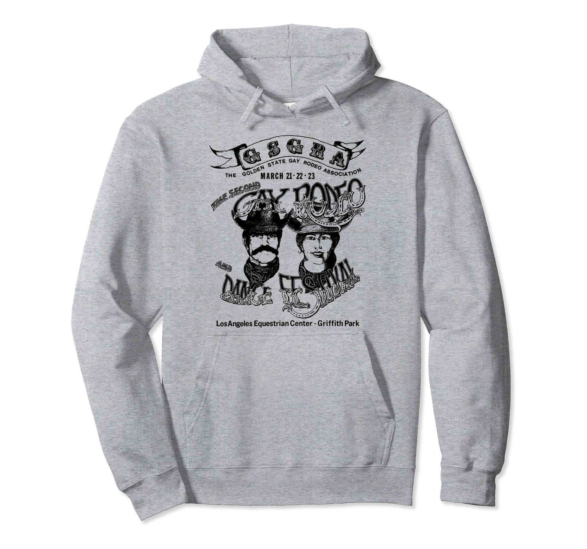 Gay Rodeo Cowboy Los Angeles Pride Hoodie - Custom Art Print Men Women - T-Shirt, Sweatshirt, Hoodie