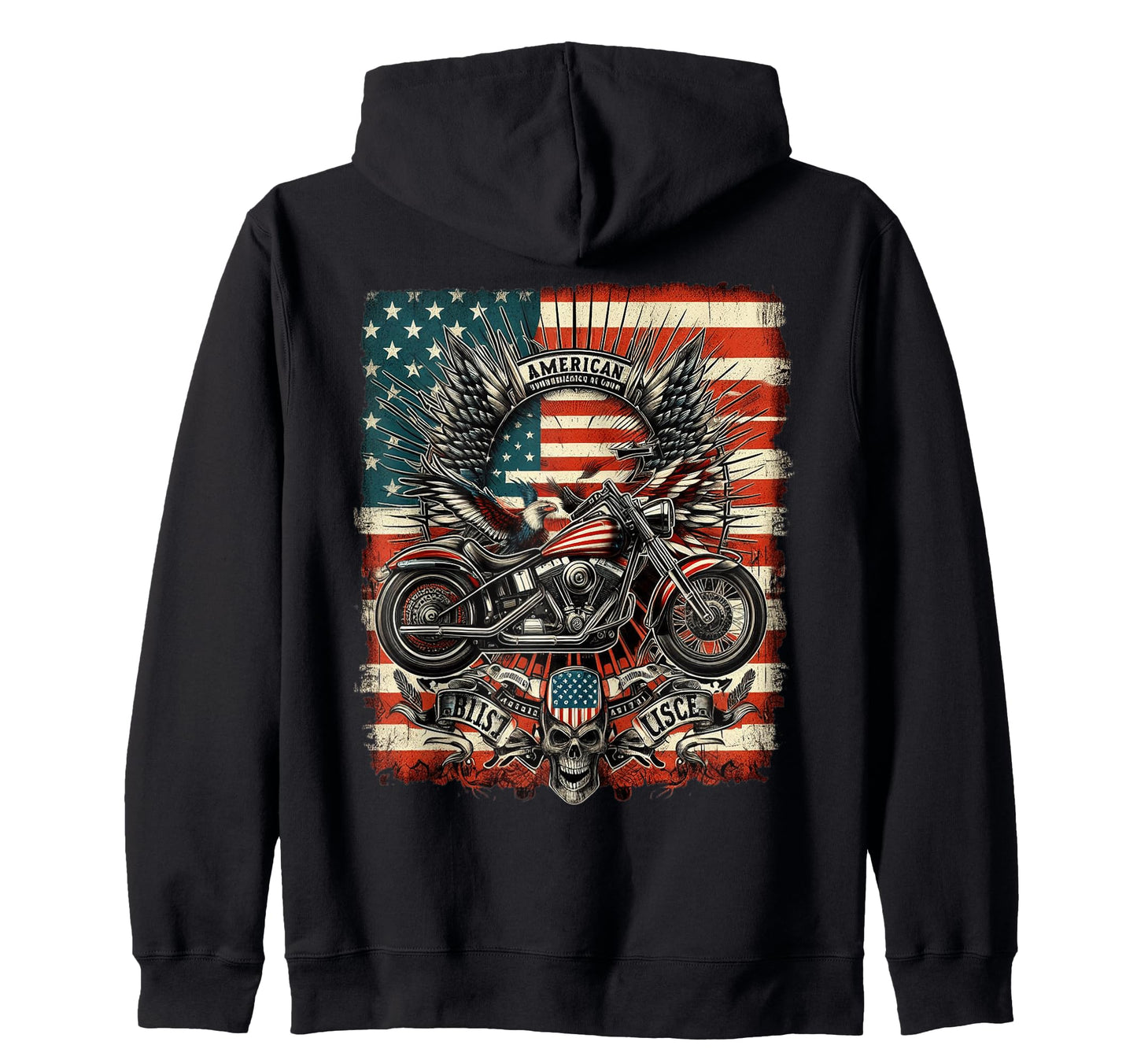 Ts Shop American Usa Flag Sweatshirt - Streetwear Style for Adults - T-Shirt, Sweatshirt, Hoodie