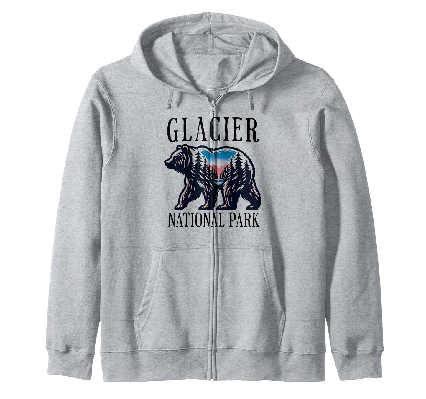 Glacier National Park Montana Usa T-Shirt - Custom Art Print Men Women - T-Shirt, Sweatshirt, Hoodie