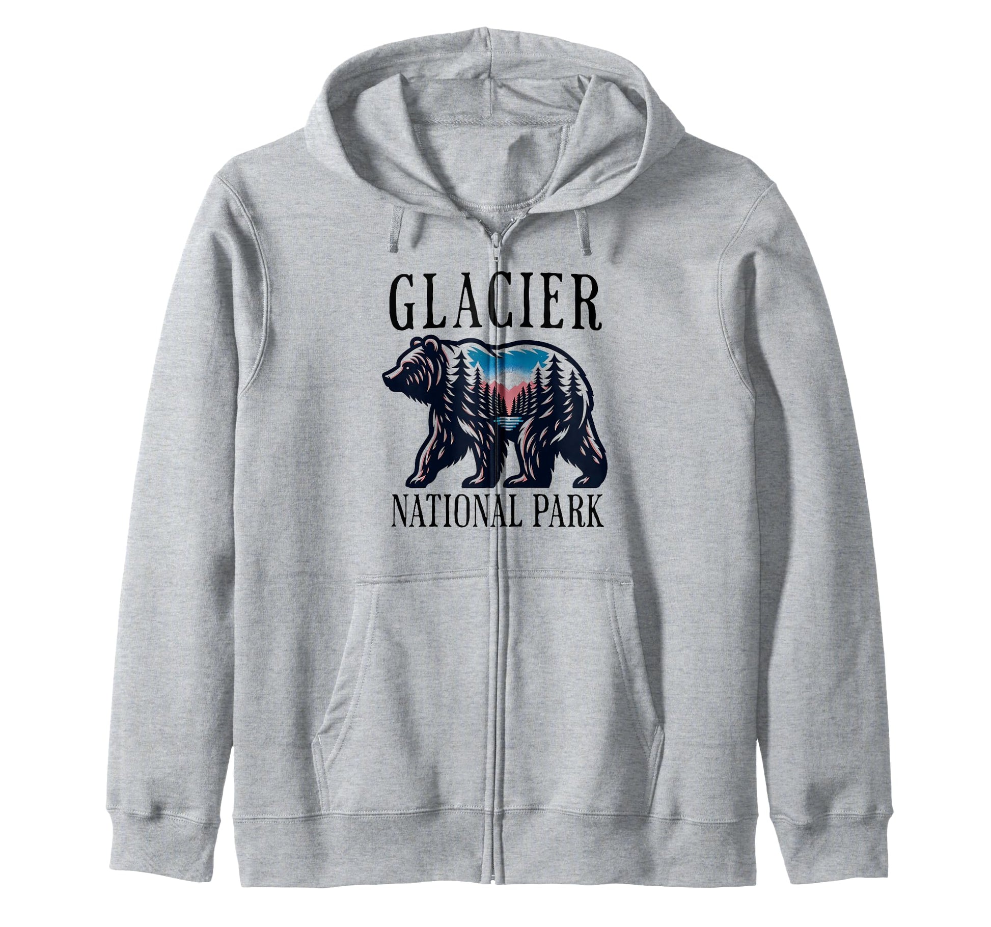 Glacier National Park Montana Usa T-Shirt - Custom Art Print Men Women - T-Shirt, Sweatshirt, Hoodie