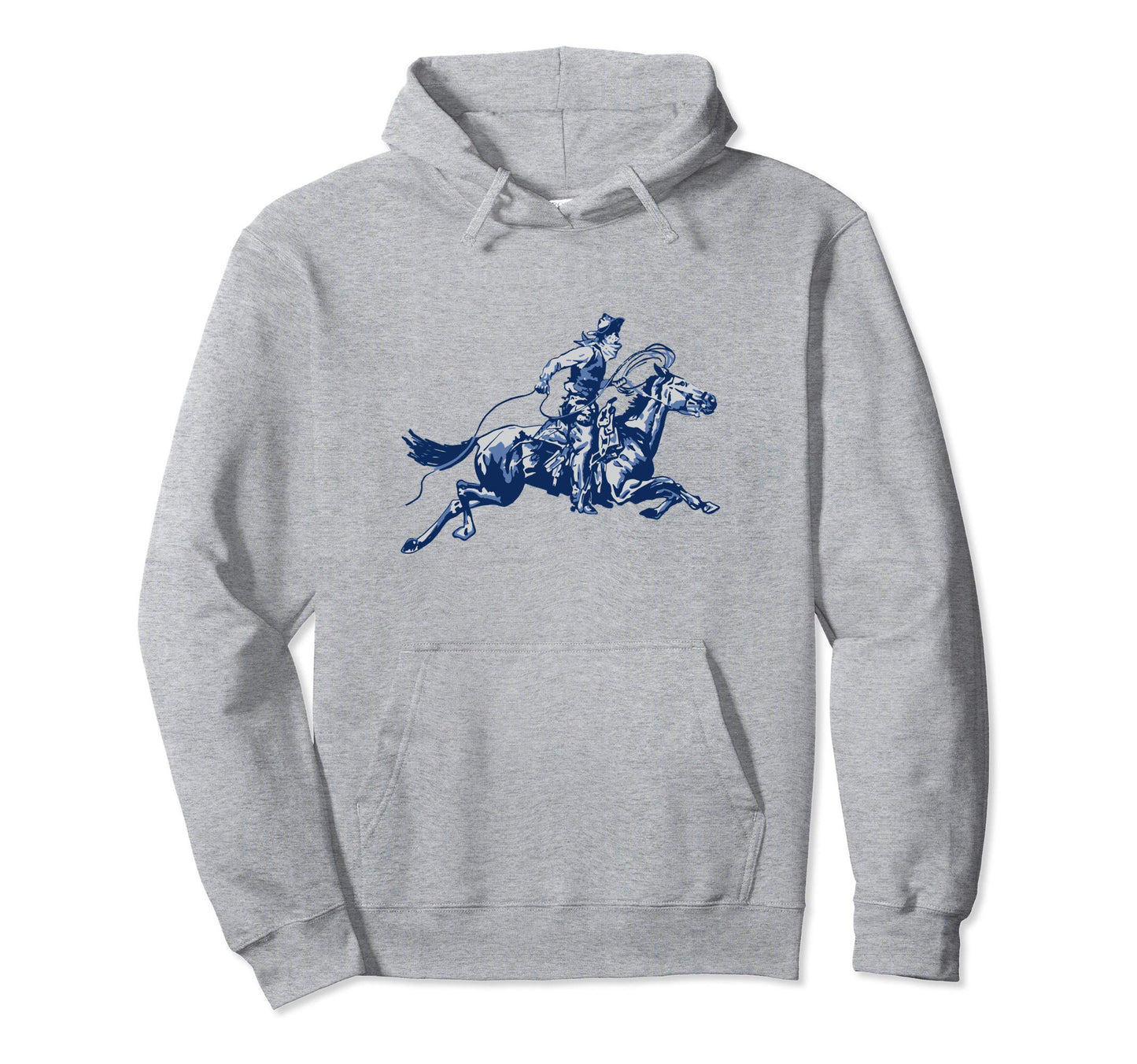 Galloping Roping Cowboy Hoodie - Casual Everyday Wear Men Women - T-Shirt, Sweatshirt, Hoodie