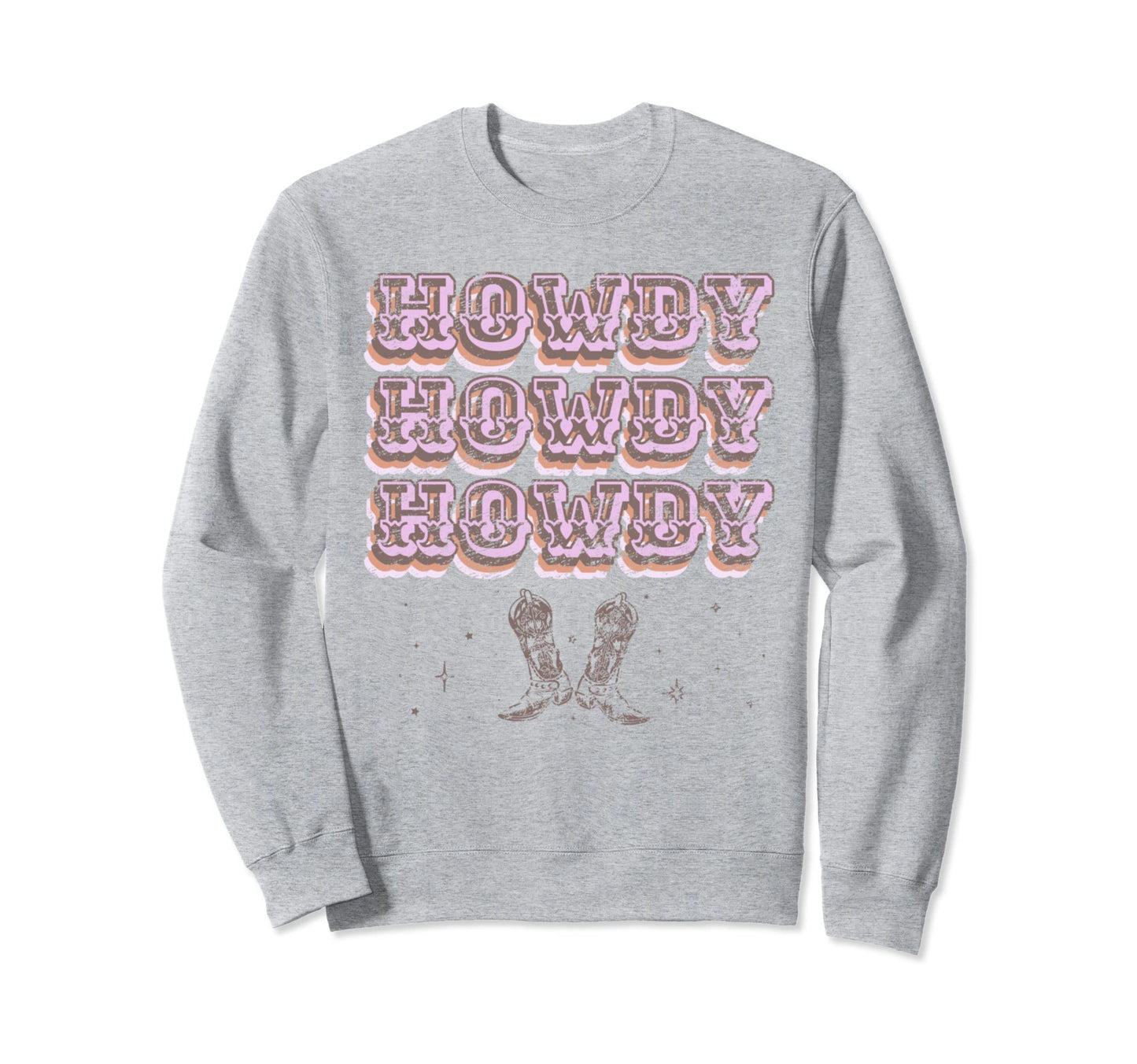 Howdy Cosmic Country Western Cowboy Sweatshirt - Novelty Apparel Unisex - T-Shirt, Sweatshirt, Hoodie