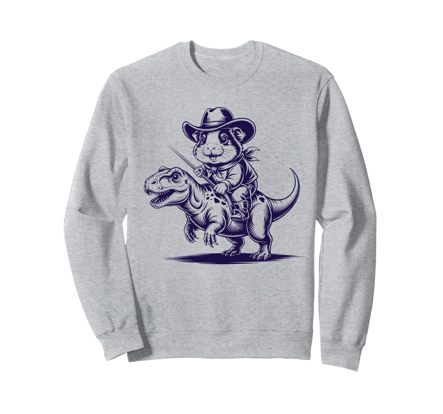 Guinea Pig Cowboy Dinosaur Accessoires Sweatshirt - Graphic Print Unisex - T-Shirt, Sweatshirt, Hoodie
