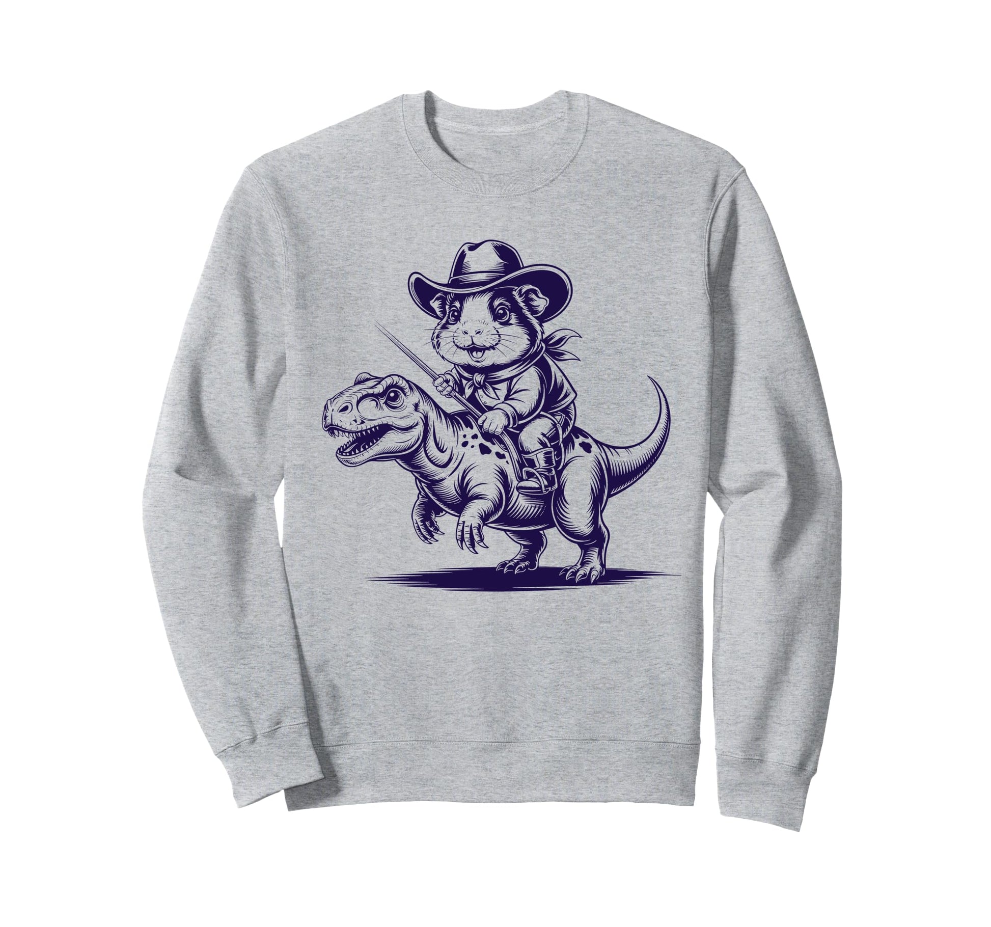 Guinea Pig Cowboy Dinosaur Accessoires Sweatshirt - Graphic Print Unisex - T-Shirt, Sweatshirt, Hoodie