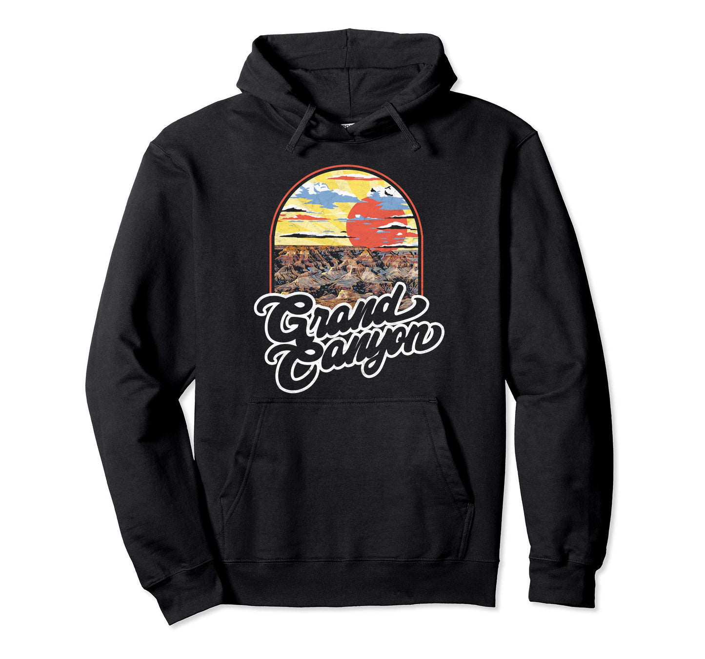 Grand Canyon National Park 80S Hoodie - Custom Art Print for Adults - T-Shirt, Sweatshirt, Hoodie