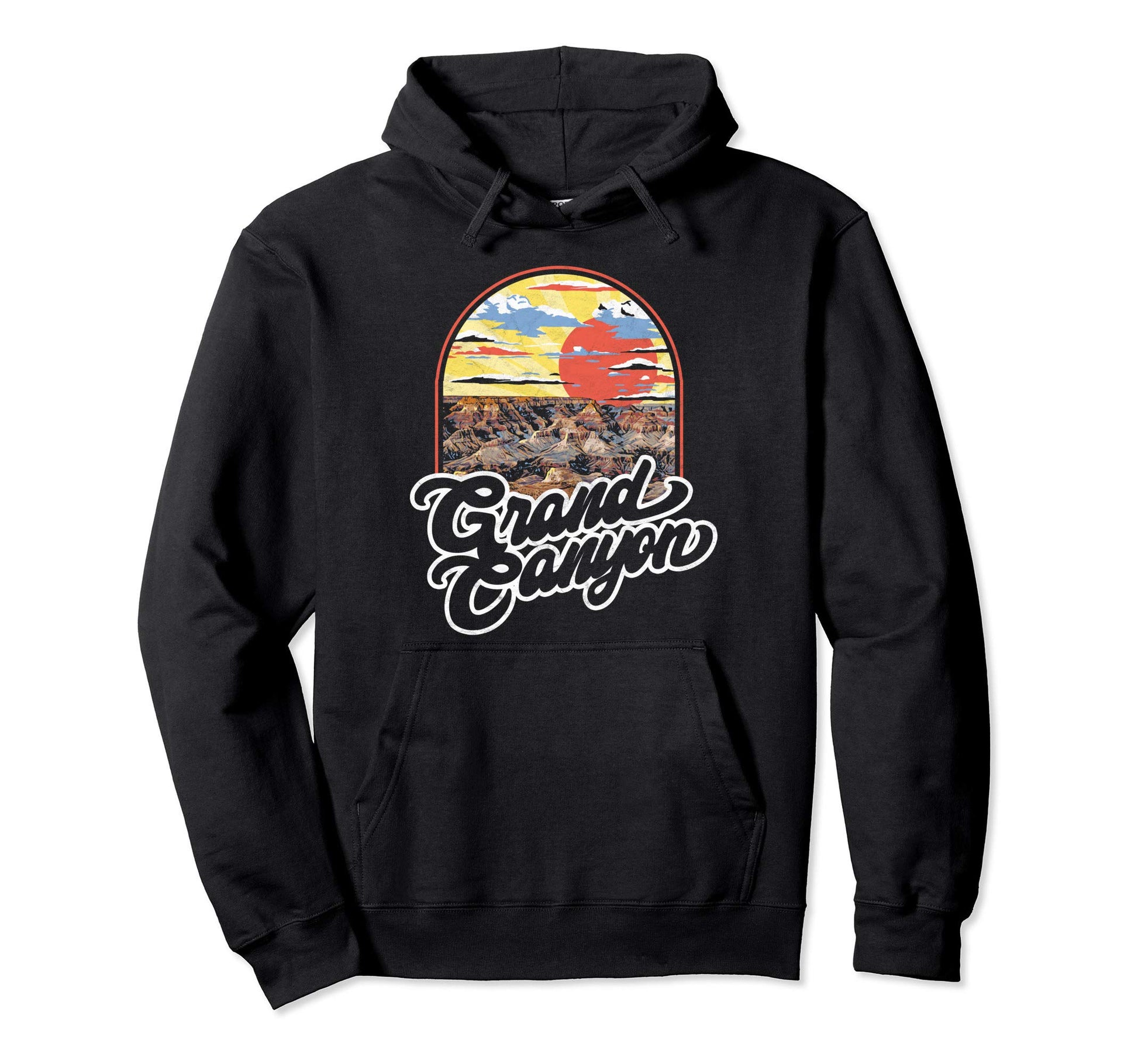 Grand Canyon National Park 80S Hoodie - Custom Art Print for Adults - T-Shirt, Sweatshirt, Hoodie