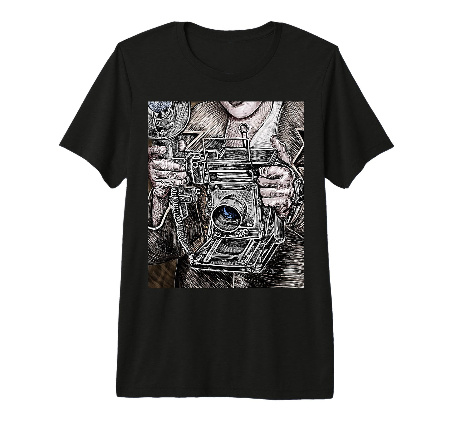 View Camera 4X5 Film Photographer T-Shirt - Aesthetic Graphic Men Women - T-Shirt, Sweatshirt, Hoodie