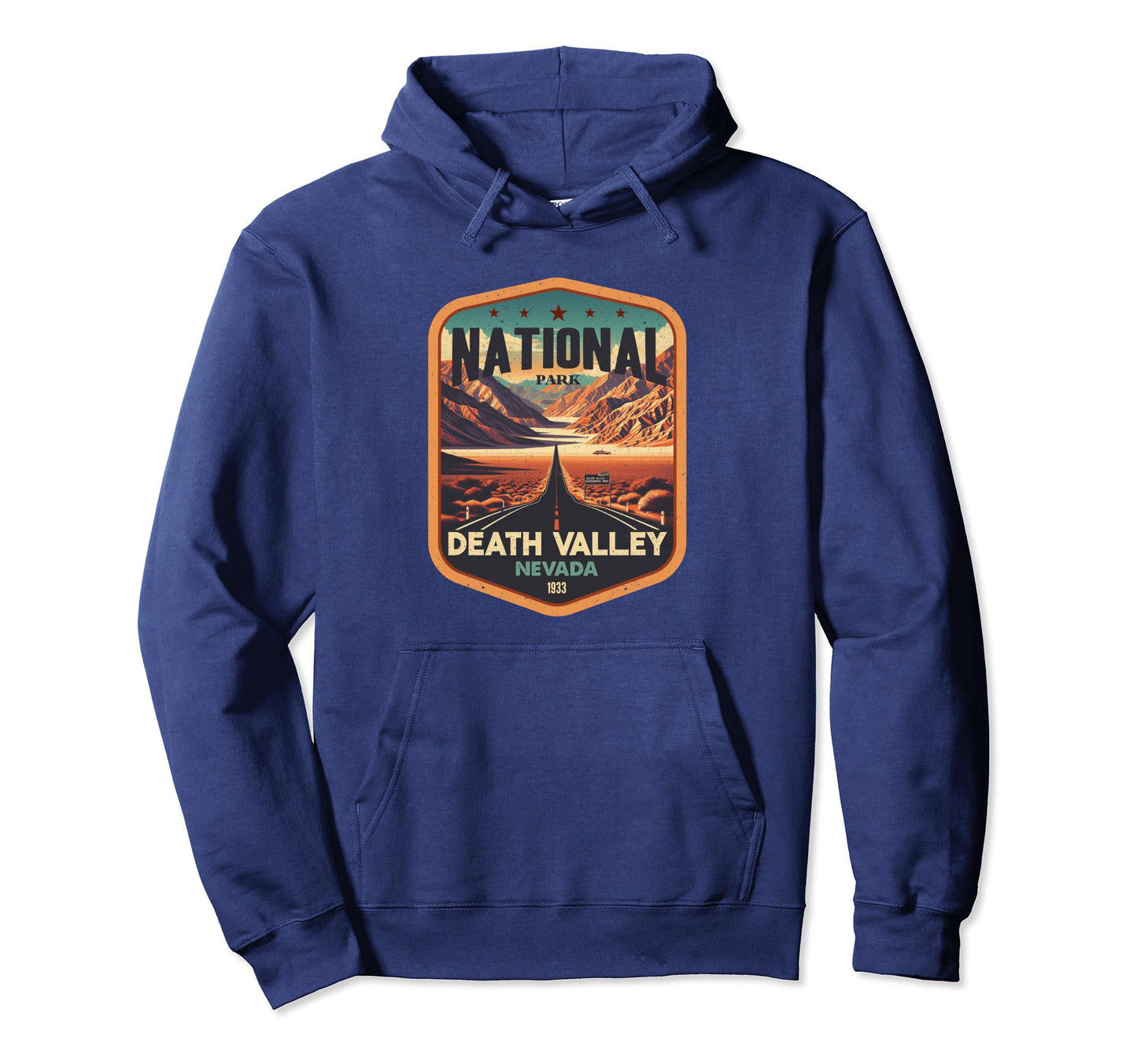 Death Valley National Park Badge Hoodie - Trendy Graphic Unisex - T-Shirt, Sweatshirt, Hoodie