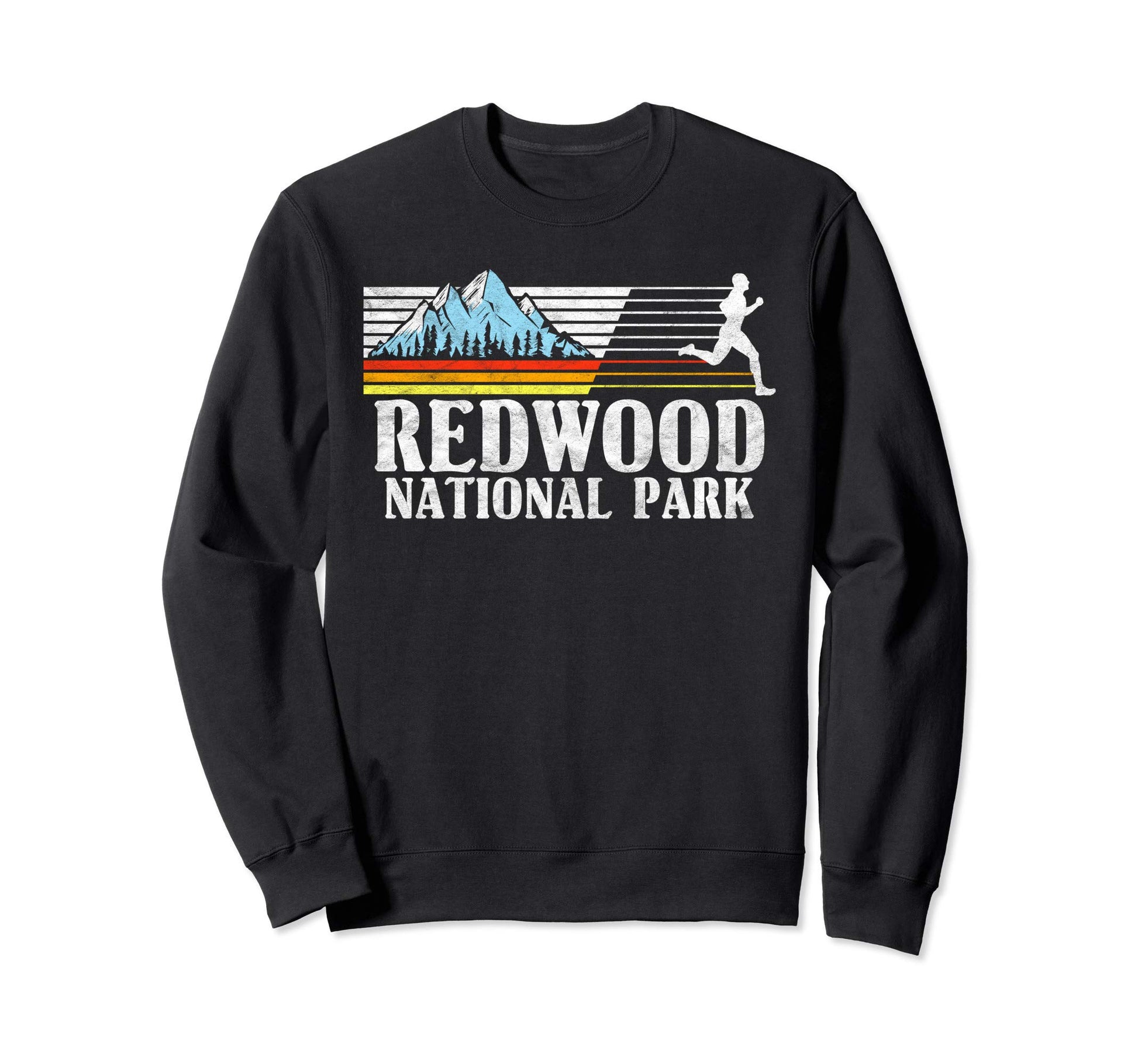 Redwood National Park Trail Running Sweatshirt - Custom Art Print Men Women - T-Shirt, Sweatshirt, Hoodie