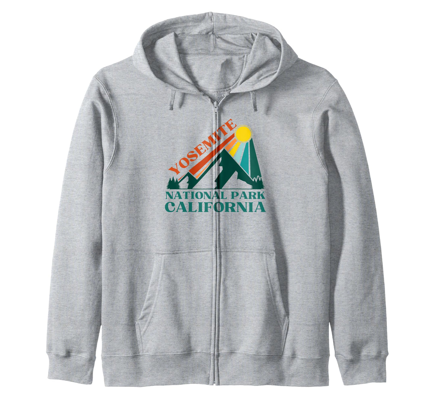Yosemite National Park California Sweatshirt - Minimalist Print Men Women - T-Shirt, Sweatshirt, Hoodie