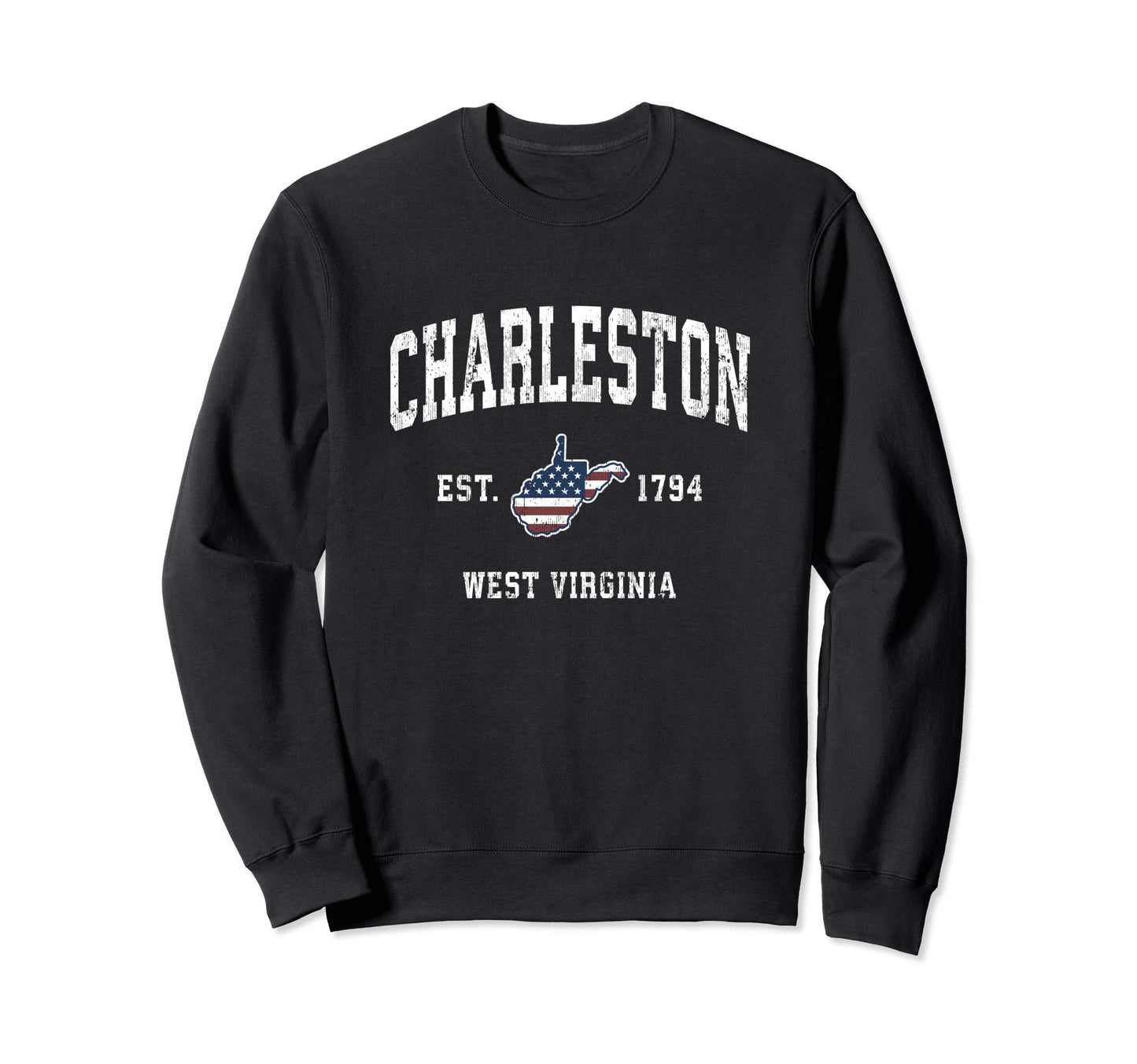 Charleston West Virginia Wv Sweatshirt - Custom Art Print for Adults - T-Shirt, Sweatshirt, Hoodie