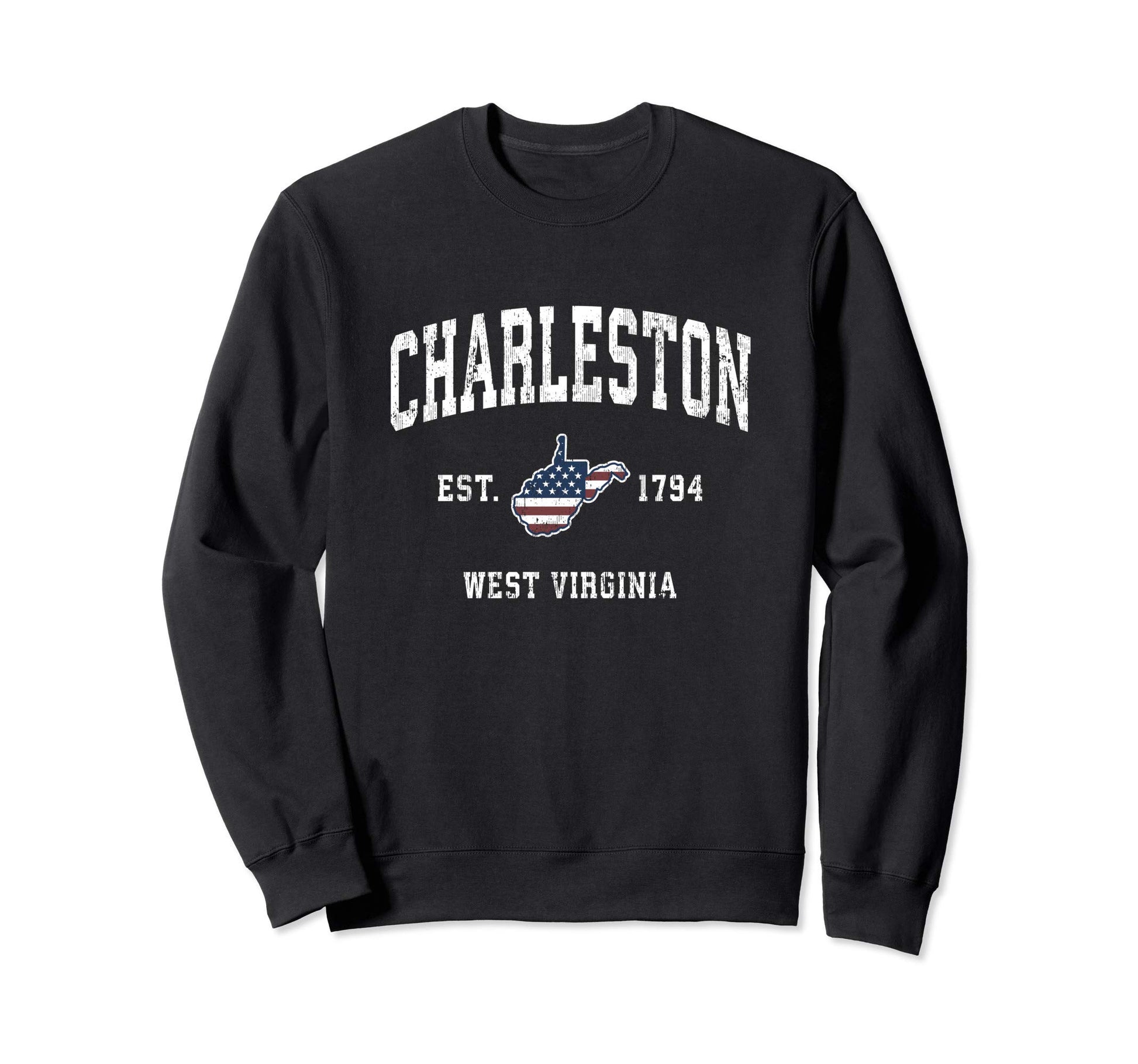 Charleston West Virginia Wv Sweatshirt - Custom Art Print for Adults - T-Shirt, Sweatshirt, Hoodie