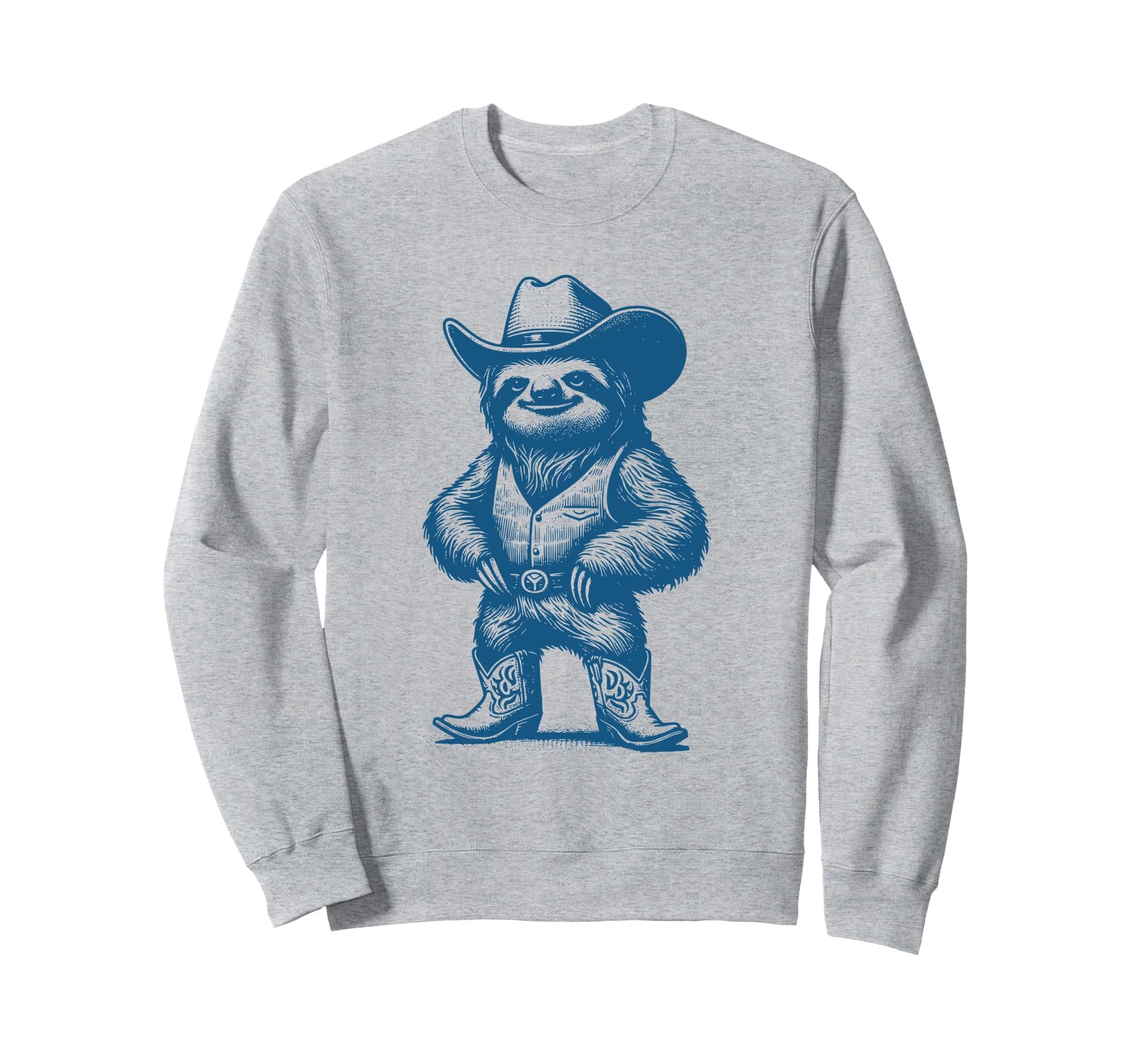 Sloth Cowboy Cowgirl Sloth Sweatshirt - Fun Novelty Design Men Women - T-Shirt, Sweatshirt, Hoodie
