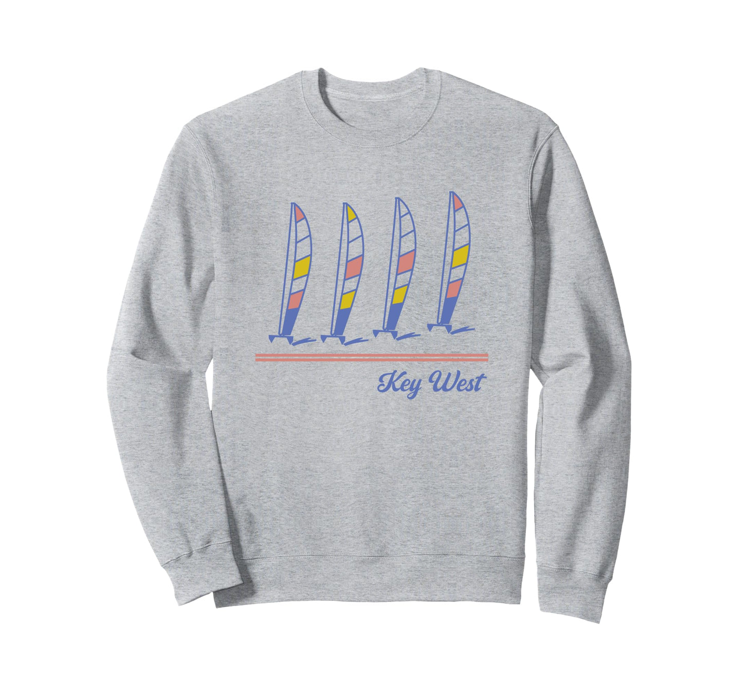 Key West Florida Windsurfing Sweatshirt - Casual Everyday Wear for Adults - T-Shirt, Sweatshirt, Hoodie