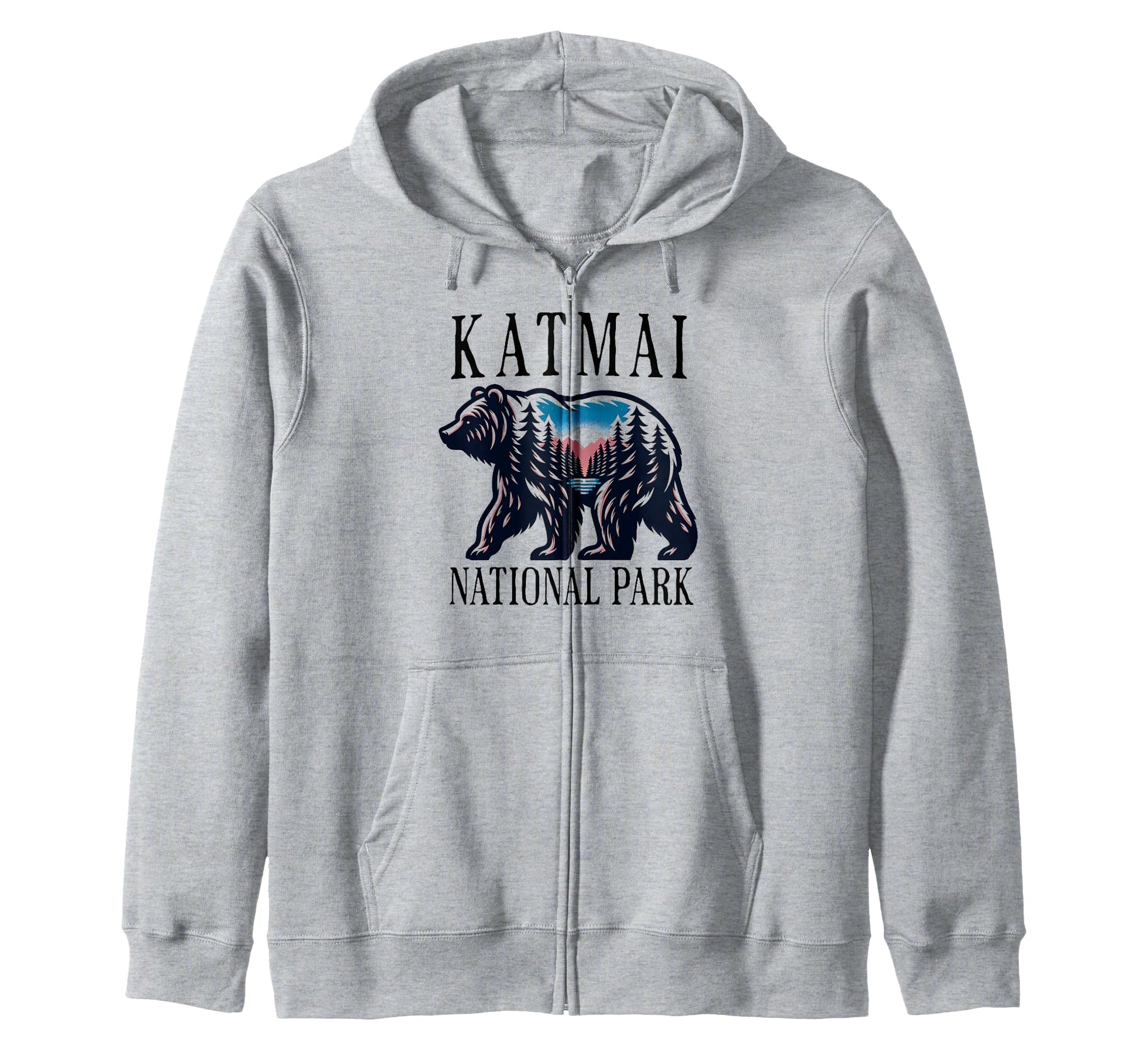 Katmai National Park Alaska Usa Outdoor Hoodie - Trendy Graphic Unisex - T-Shirt, Sweatshirt, Hoodie