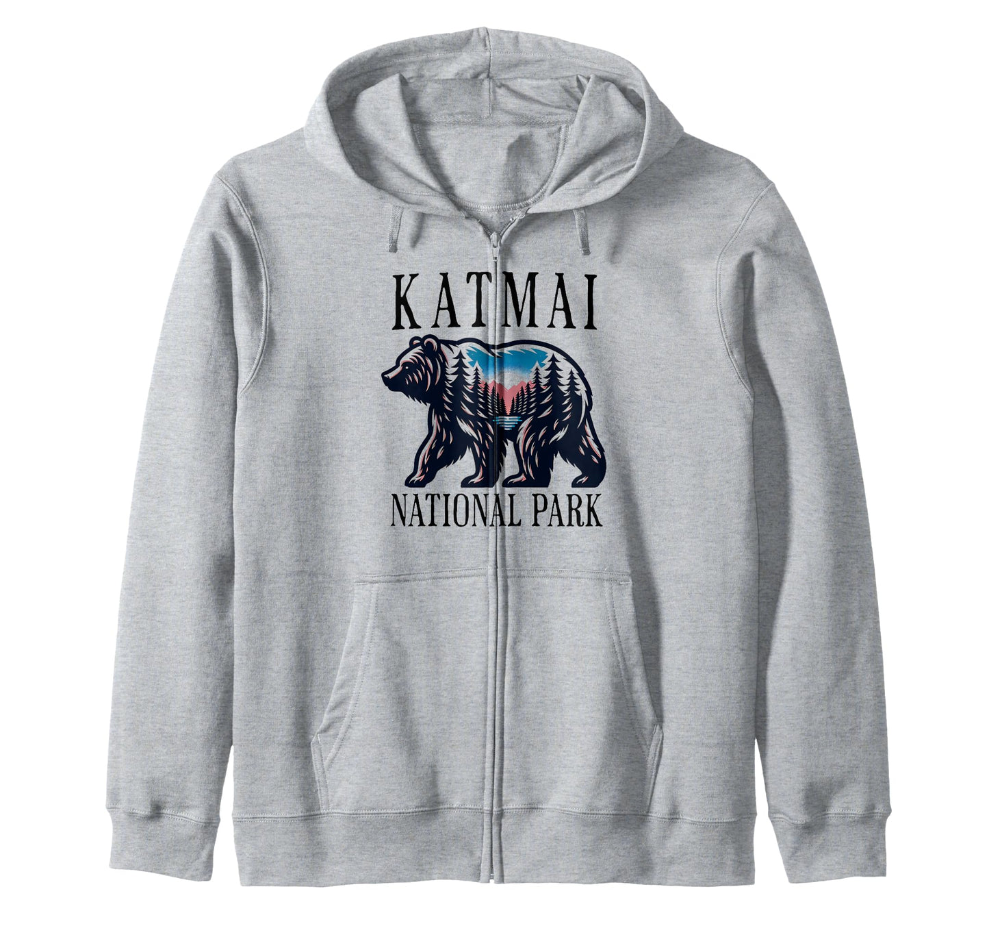 Katmai National Park Alaska Usa Hoodie - Casual Everyday Wear for Adults - T-Shirt, Sweatshirt, Hoodie