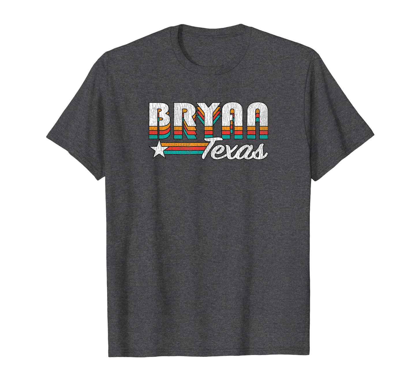 Bryan Tx Bryan Texas Rainbow T-Shirt - Custom Art Print for Adults - T-Shirt, Sweatshirt, Hoodie