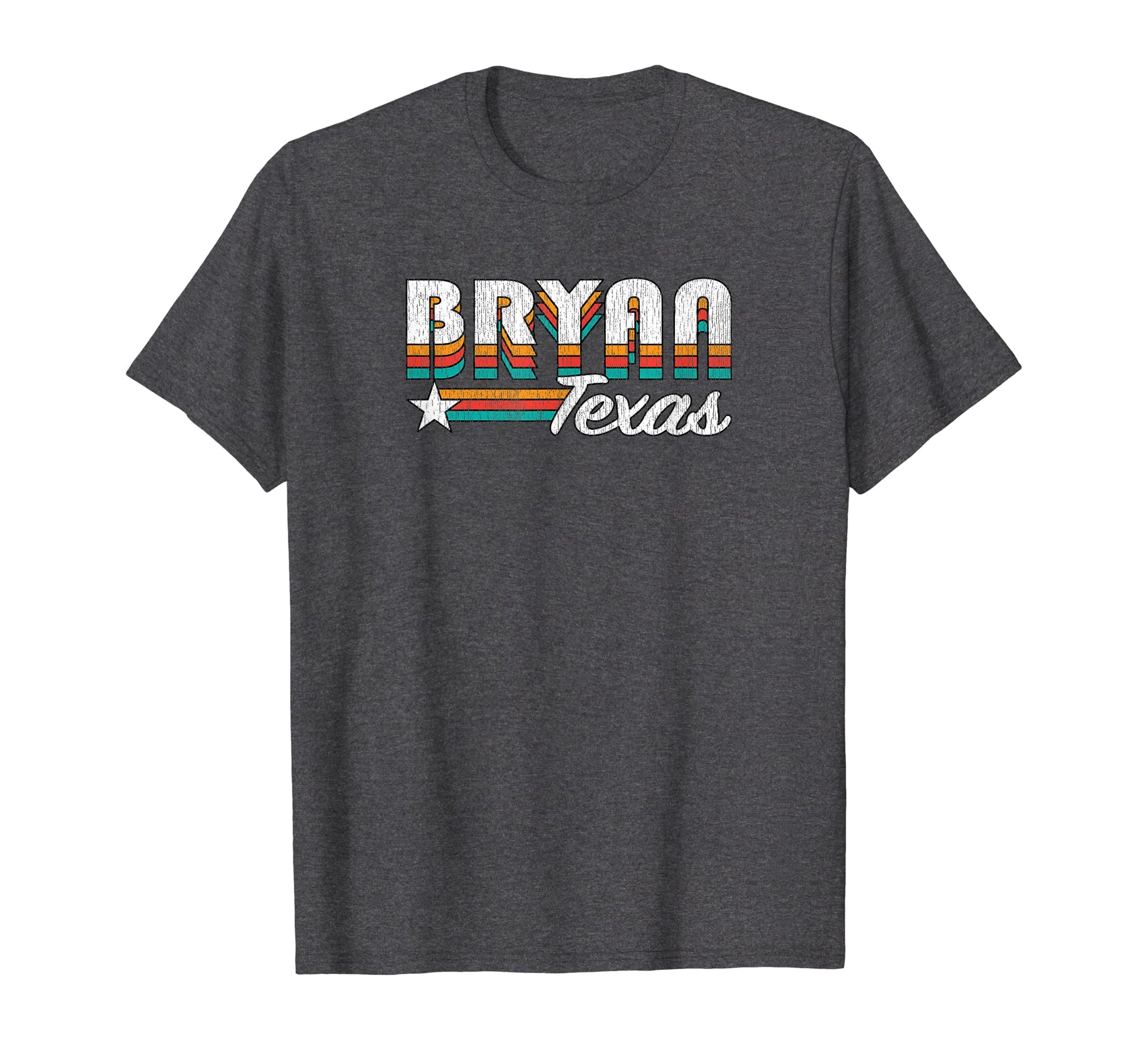 Bryan Tx Bryan Texas Rainbow T-Shirt - Custom Art Print for Adults - T-Shirt, Sweatshirt, Hoodie