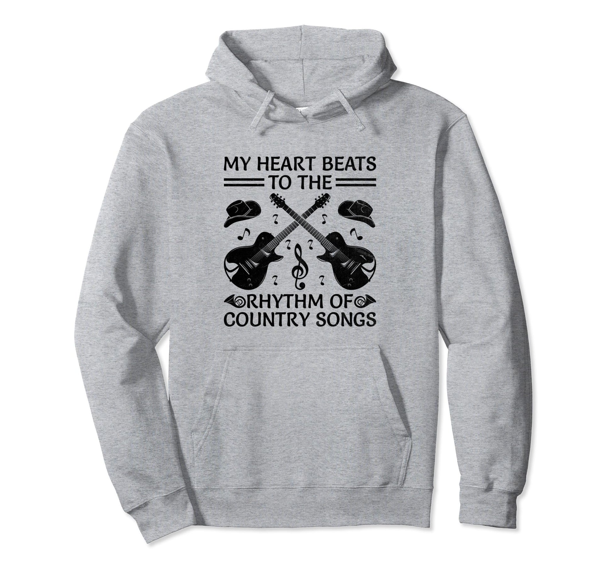 County Music Music Lover Western Hoodie - Casual Everyday Wear Men Women - T-Shirt, Sweatshirt, Hoodie