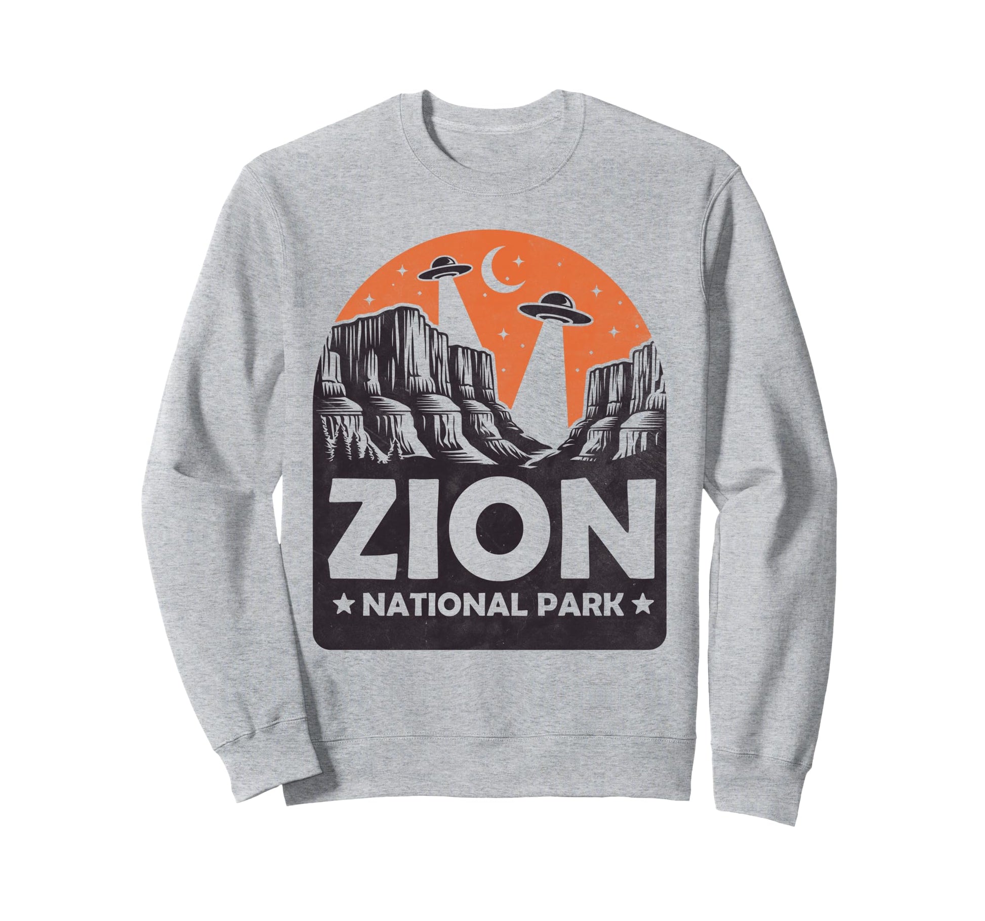 Zion National Park Cryptid Ufo Sweatshirt - Trendy Graphic Men Women - T-Shirt, Sweatshirt, Hoodie