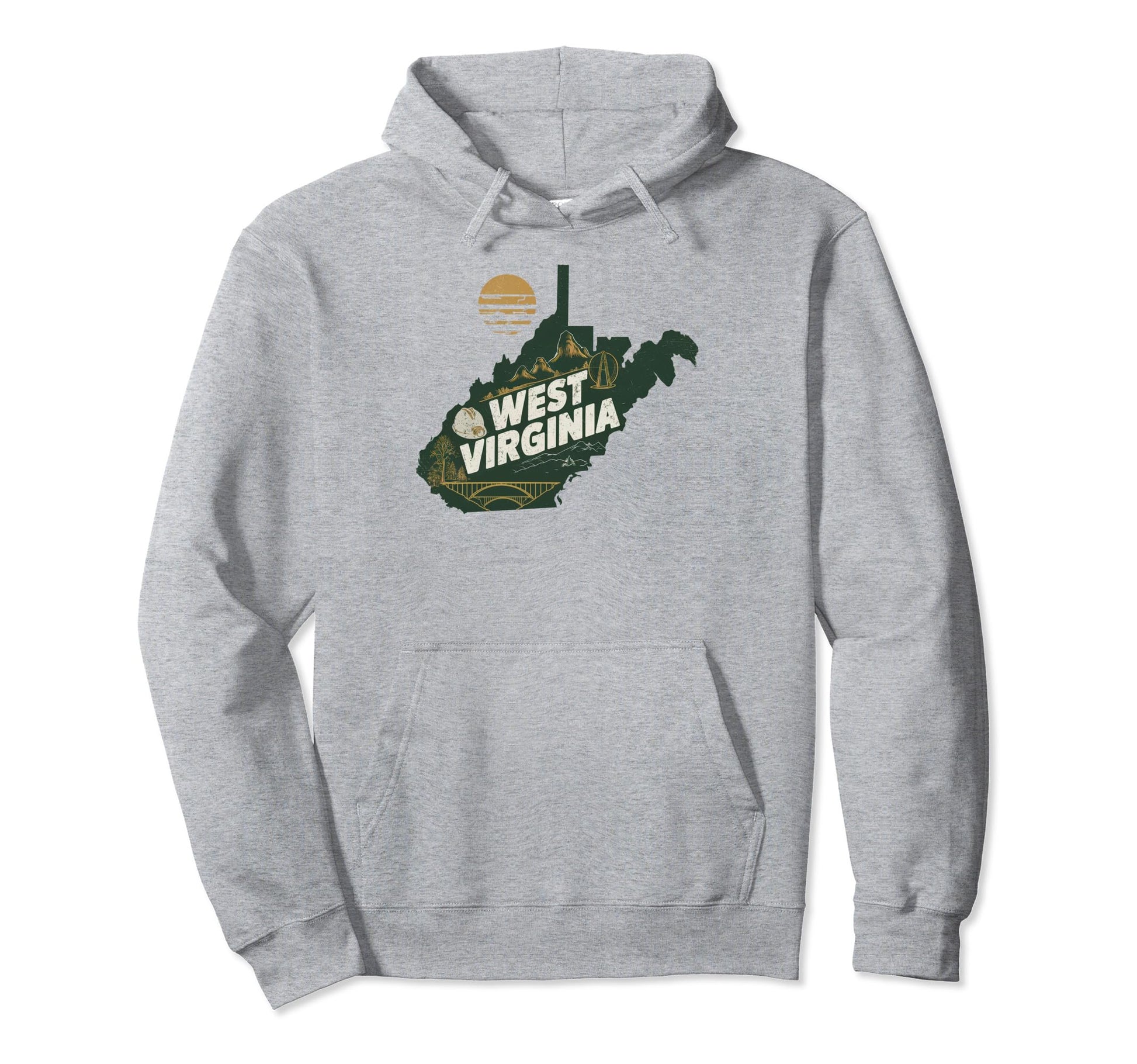 West Virginia Gift West Virginia Hoodie - Streetwear Style for Adults - T-Shirt, Sweatshirt, Hoodie