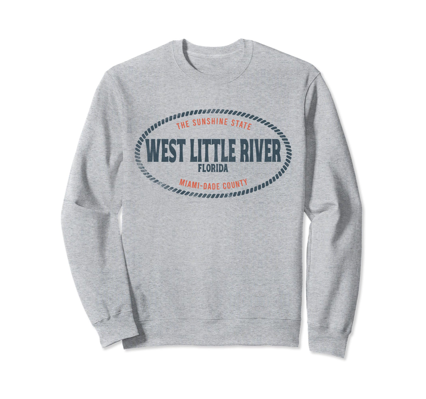 Casual West Little River Florida Sweatshirt - Trendy Graphic for Adults - T-Shirt, Sweatshirt, Hoodie