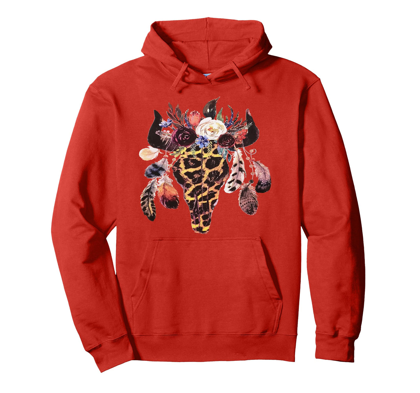 Western Boho Cow Cowgirl Cowboy Bull Hoodie - Streetwear Style for Adults - T-Shirt, Sweatshirt, Hoodie