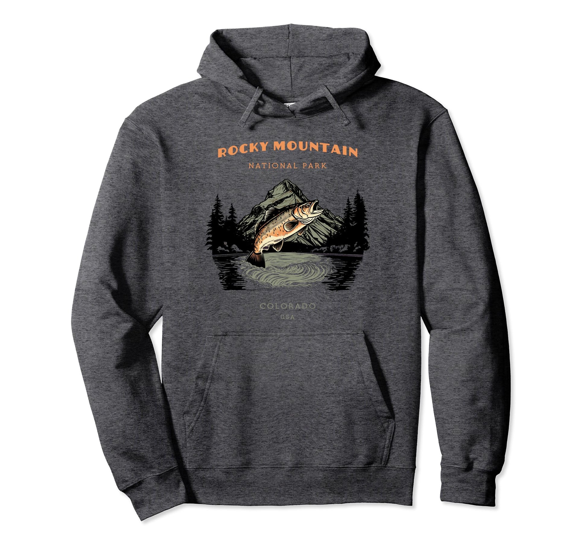 Rocky Mountain National Park Colorado Hoodie - Graphic Print for Adults - T-Shirt, Sweatshirt, Hoodie