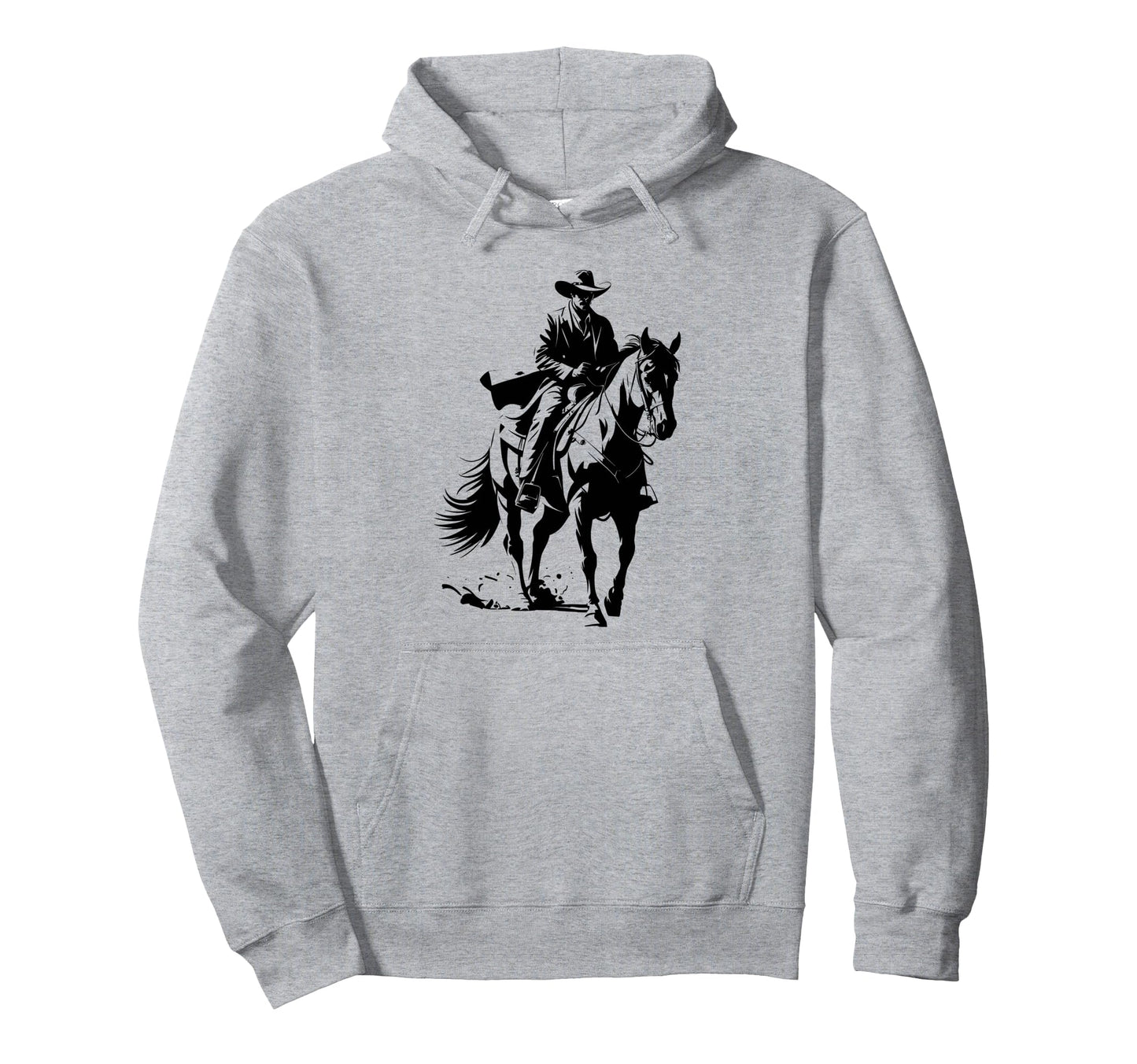 Cowboy Western Horse Rider Hoodie - Graphic Print for Adults - T-Shirt, Sweatshirt, Hoodie