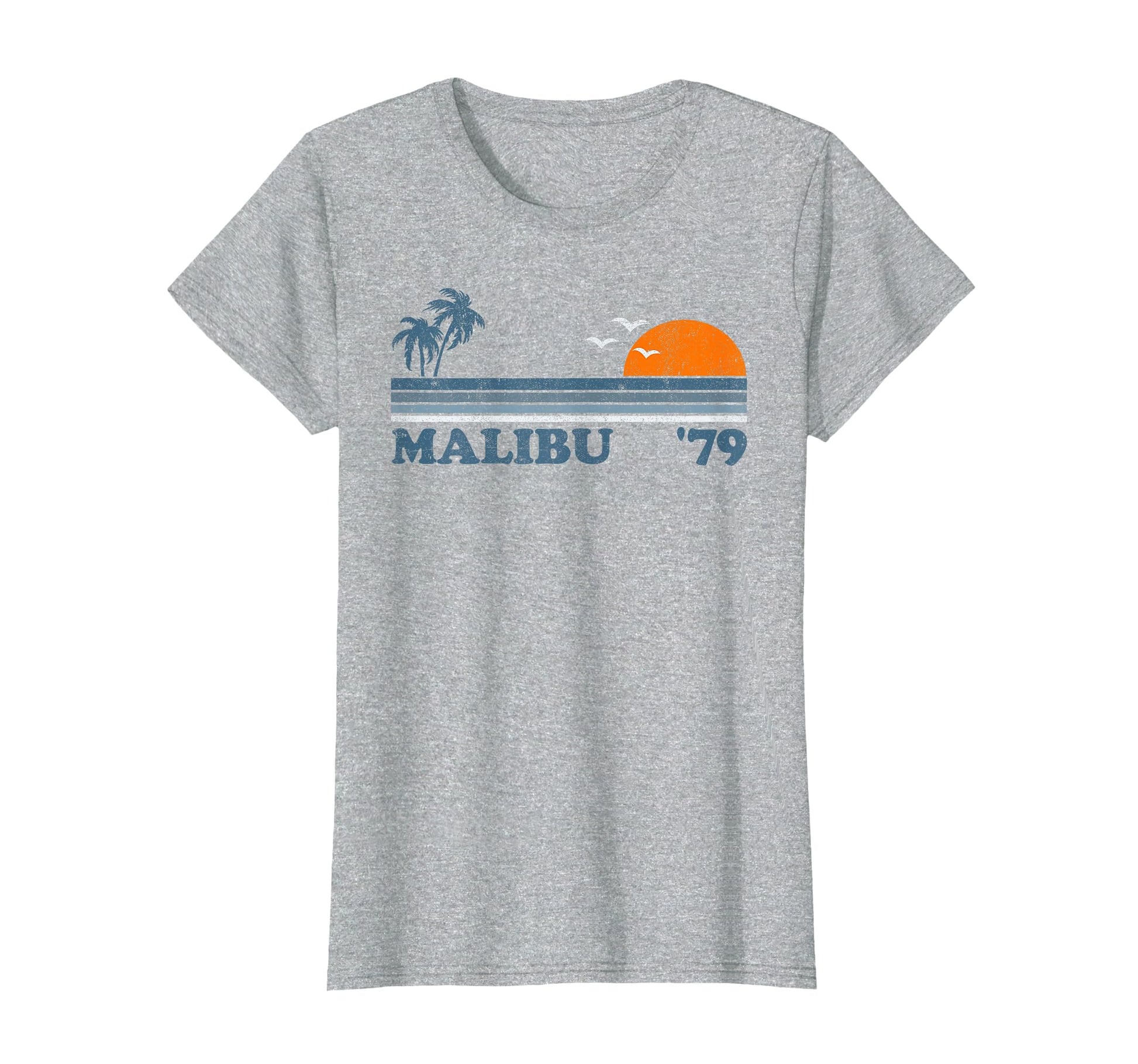 Malibu California Beach Sun Surfing T-Shirt - Custom Art Print Men Women - T-Shirt, Sweatshirt, Hoodie