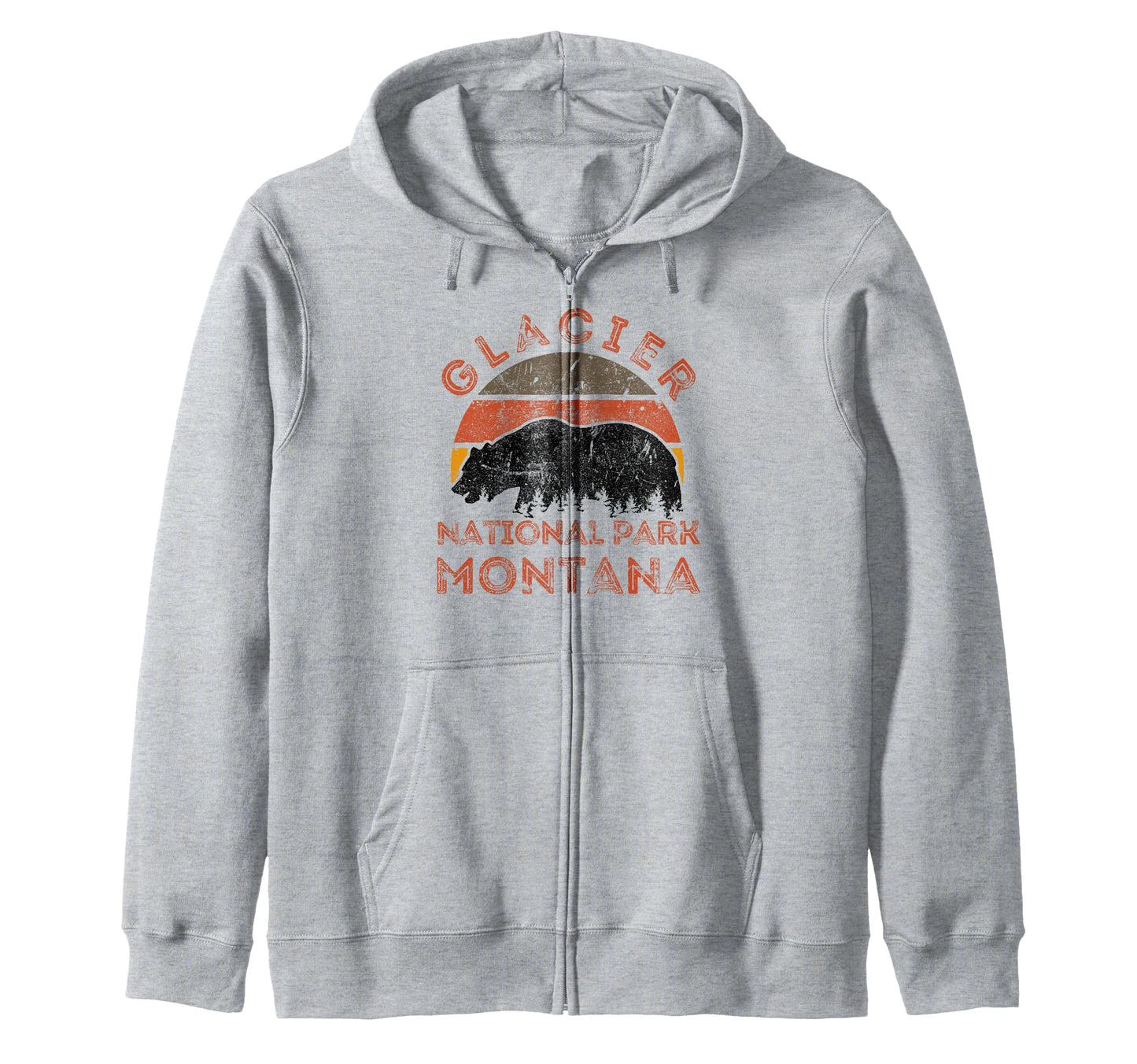 Glacier National Park Montana Usa Outdoor Hoodie - Trendy Graphic Unisex - T-Shirt, Sweatshirt, Hoodie