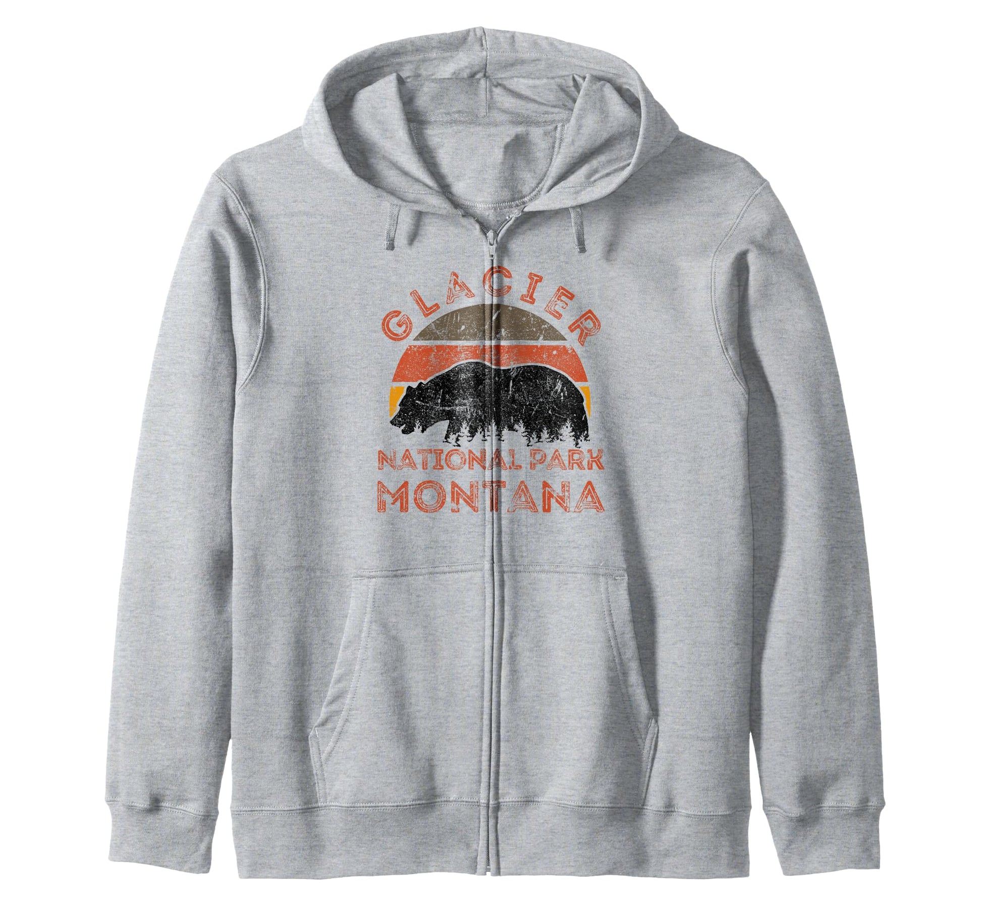 Glacier National Park Montana Usa Outdoor Hoodie - Trendy Graphic Unisex - T-Shirt, Sweatshirt, Hoodie