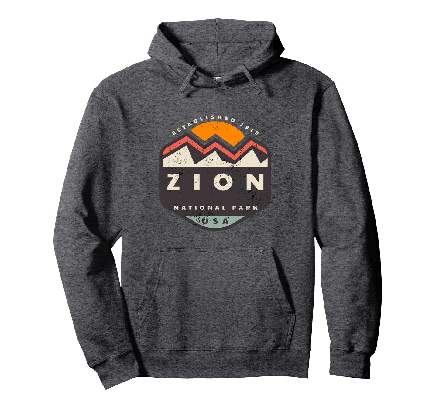 Zion National Park Mountains Hoodie - Unique Graphic Unisex - T-Shirt, Sweatshirt, Hoodie