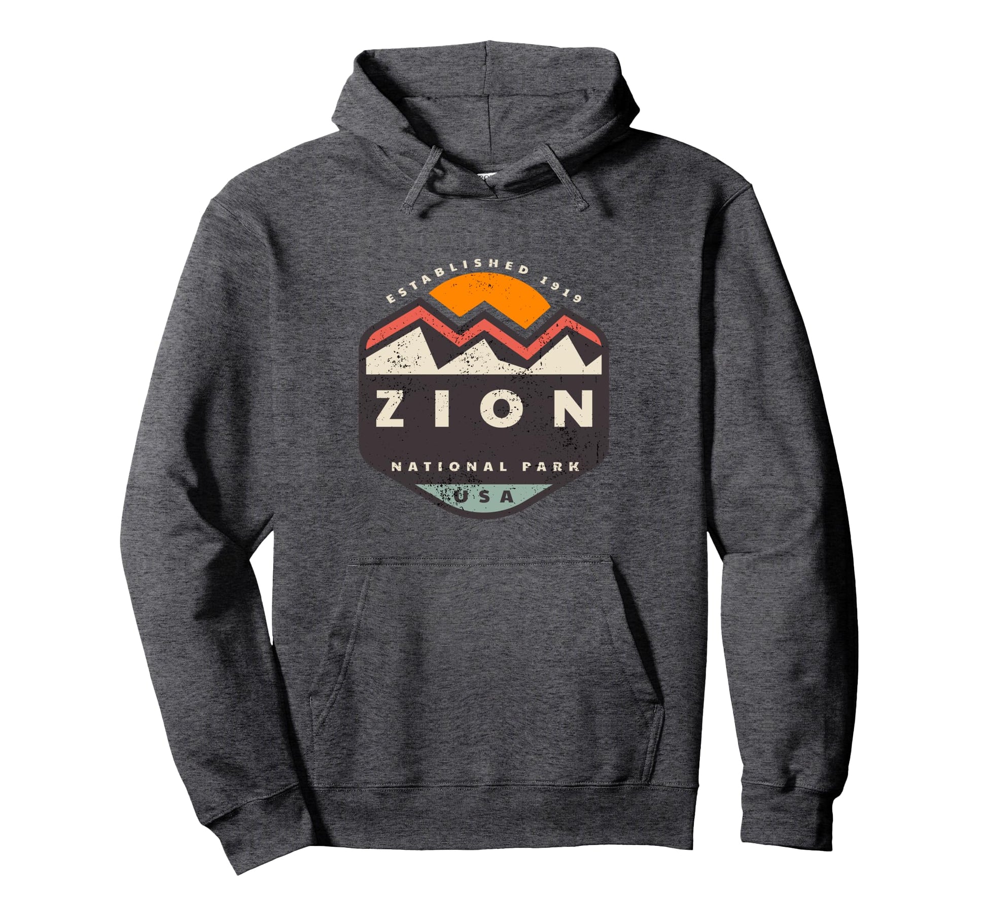 Zion National Park Mountains Hoodie - Unique Graphic Unisex - T-Shirt, Sweatshirt, Hoodie