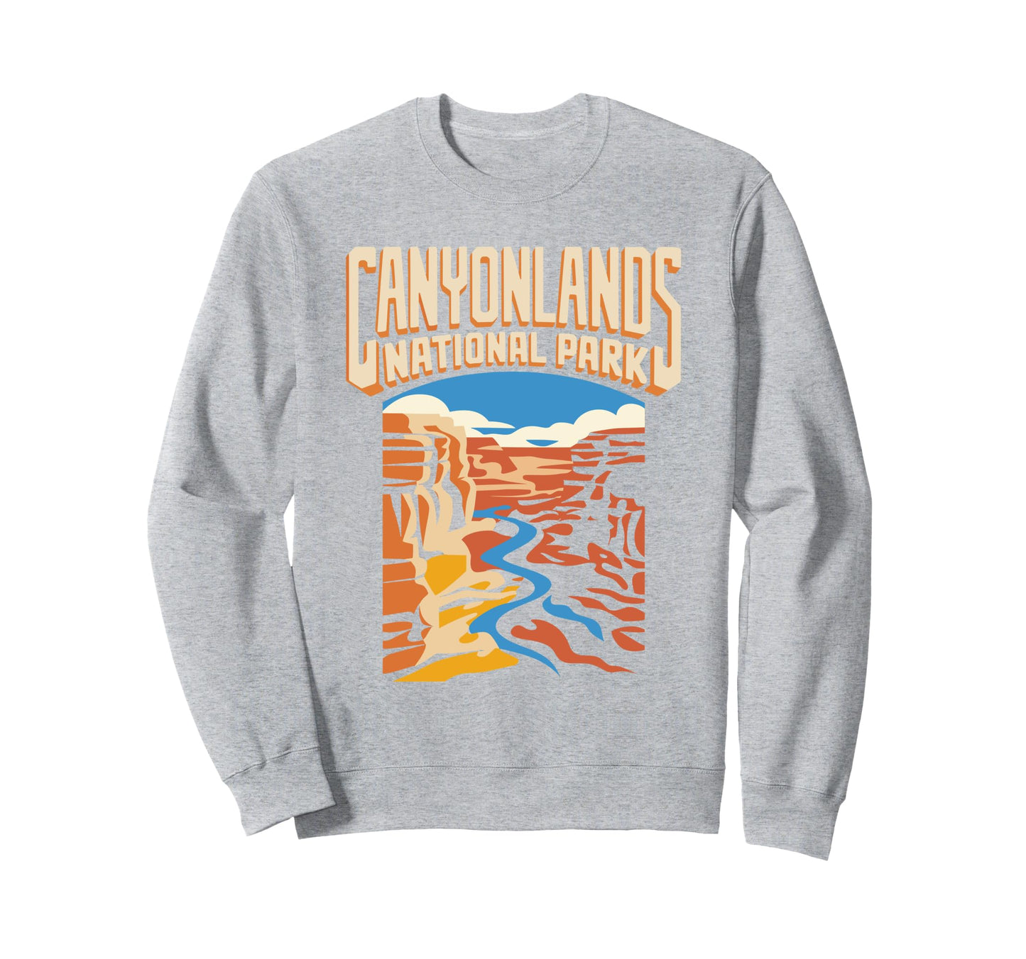 Canyonlands National Park Line Art Sweatshirt - Custom Art Print Men Women - T-Shirt, Sweatshirt, Hoodie