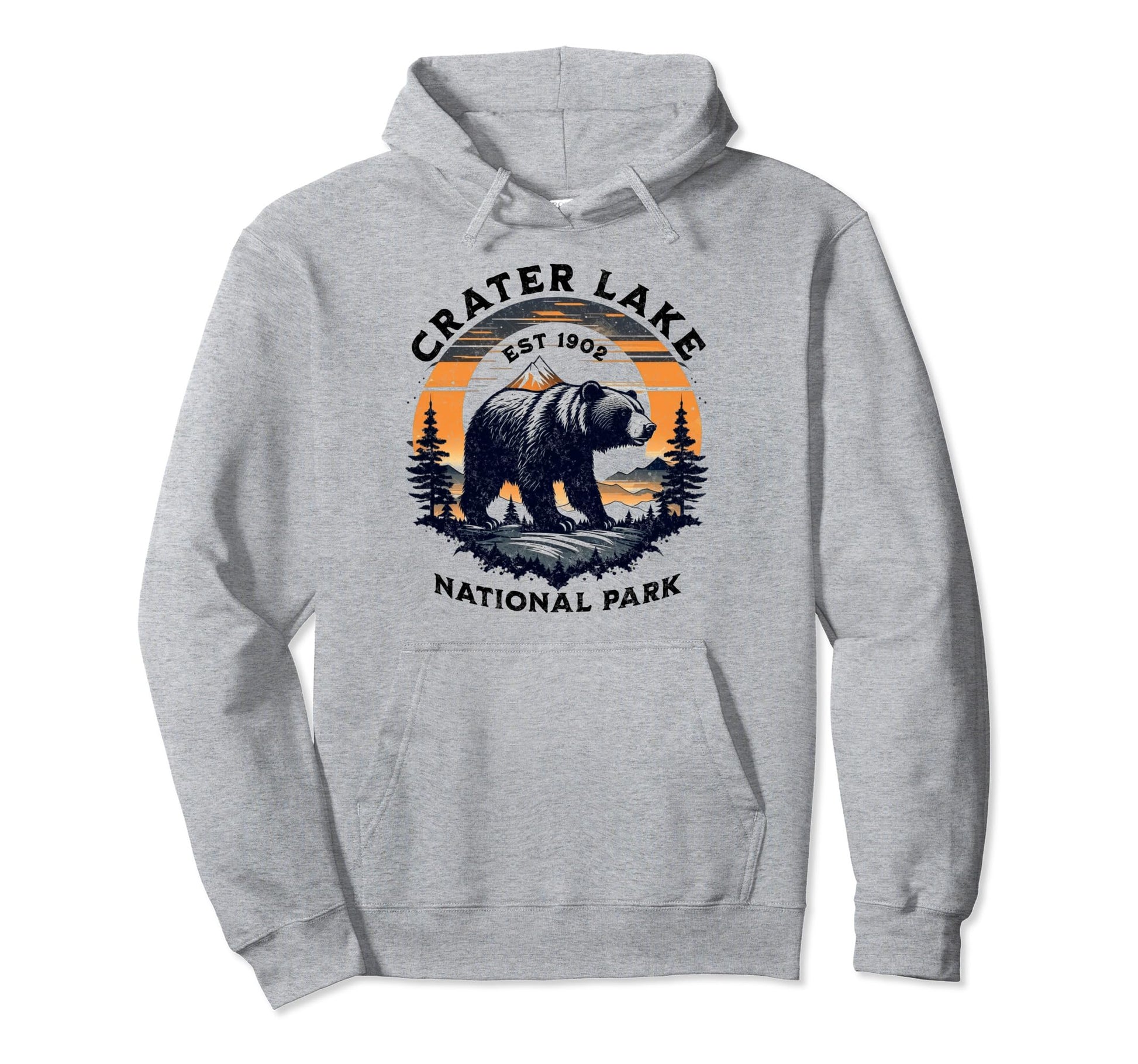 Crater Lake National Park Oregon Usa Hoodie - Minimalist Print for Adults - T-Shirt, Sweatshirt, Hoodie