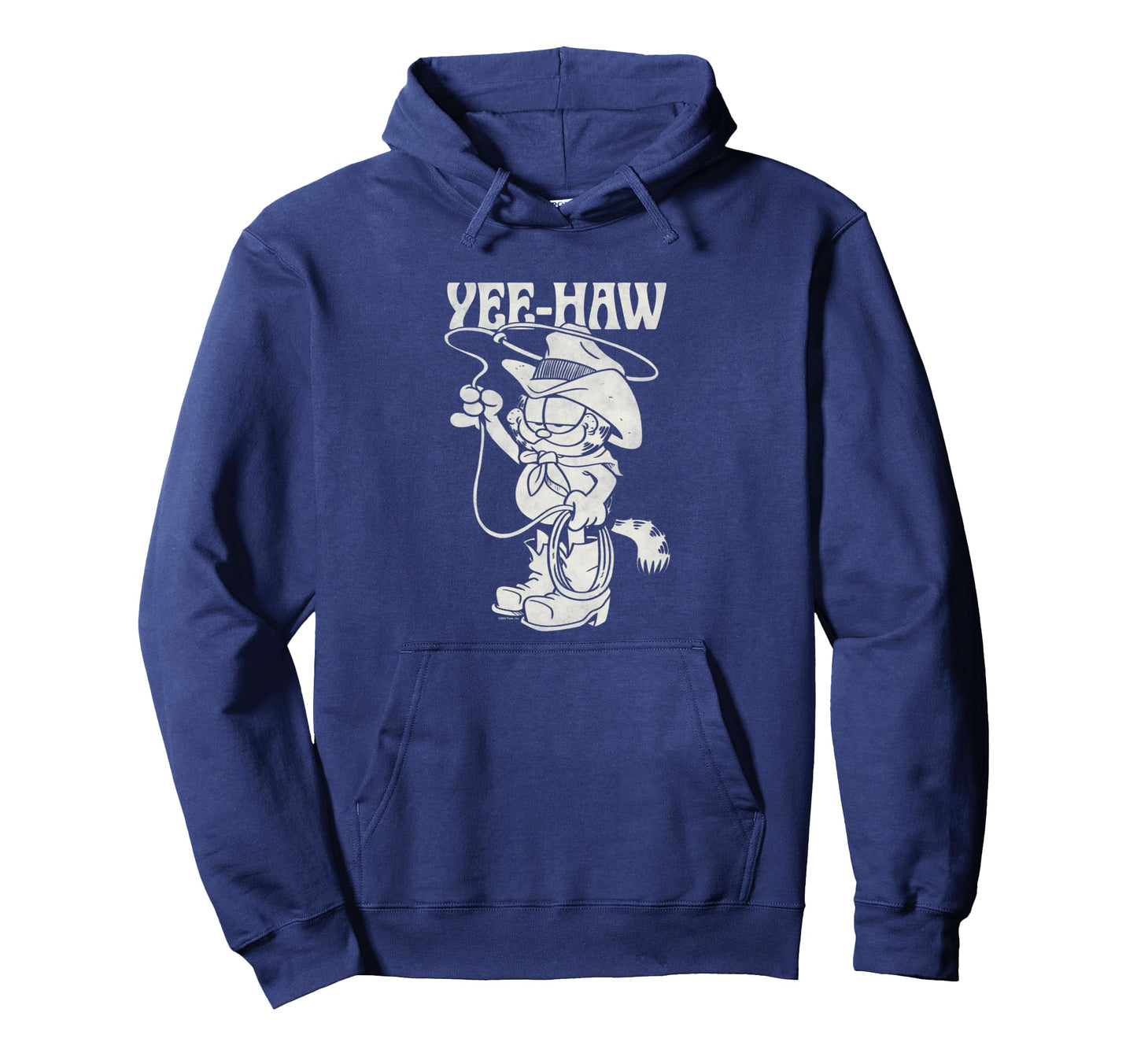 Garfield Cowboy Yee Haw Big Chest Hoodie - Fun Novelty Design Unisex - T-Shirt, Sweatshirt, Hoodie
