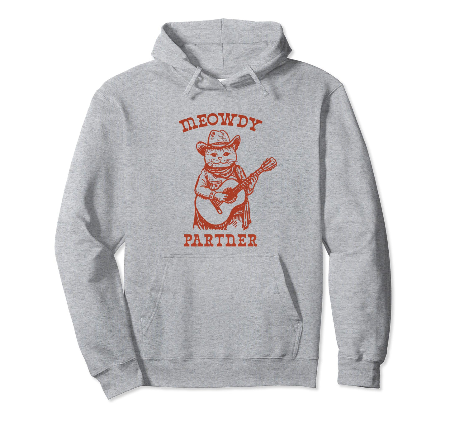 Meowdy Funny Country Music Cat Cowgirl Hoodie - Graphic Print Men Women - T-Shirt, Sweatshirt, Hoodie