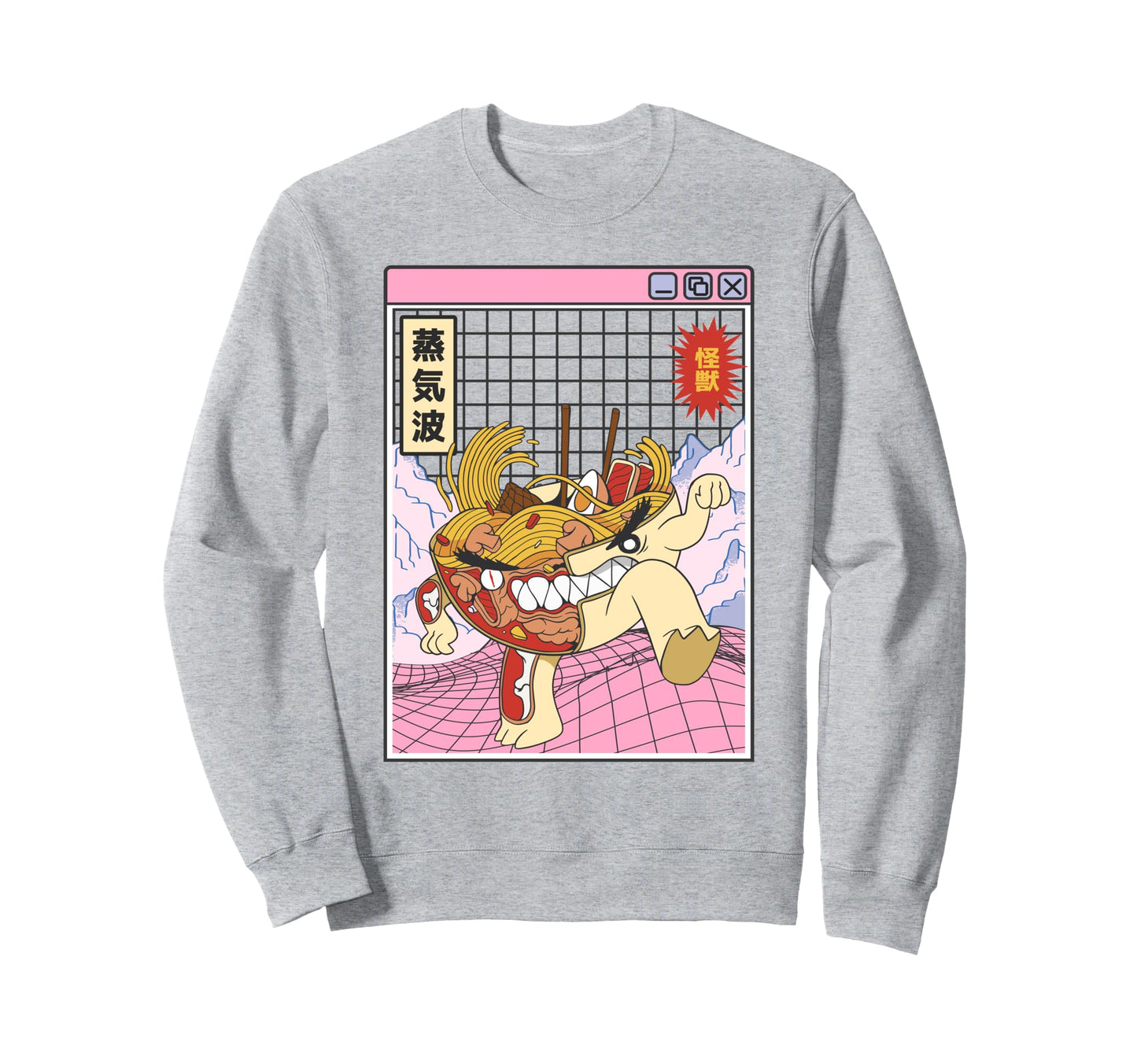 Angry Ramen Bowl X Ray Japan Otaku Sweatshirt - Novelty Apparel for Adults - T-Shirt, Sweatshirt, Hoodie
