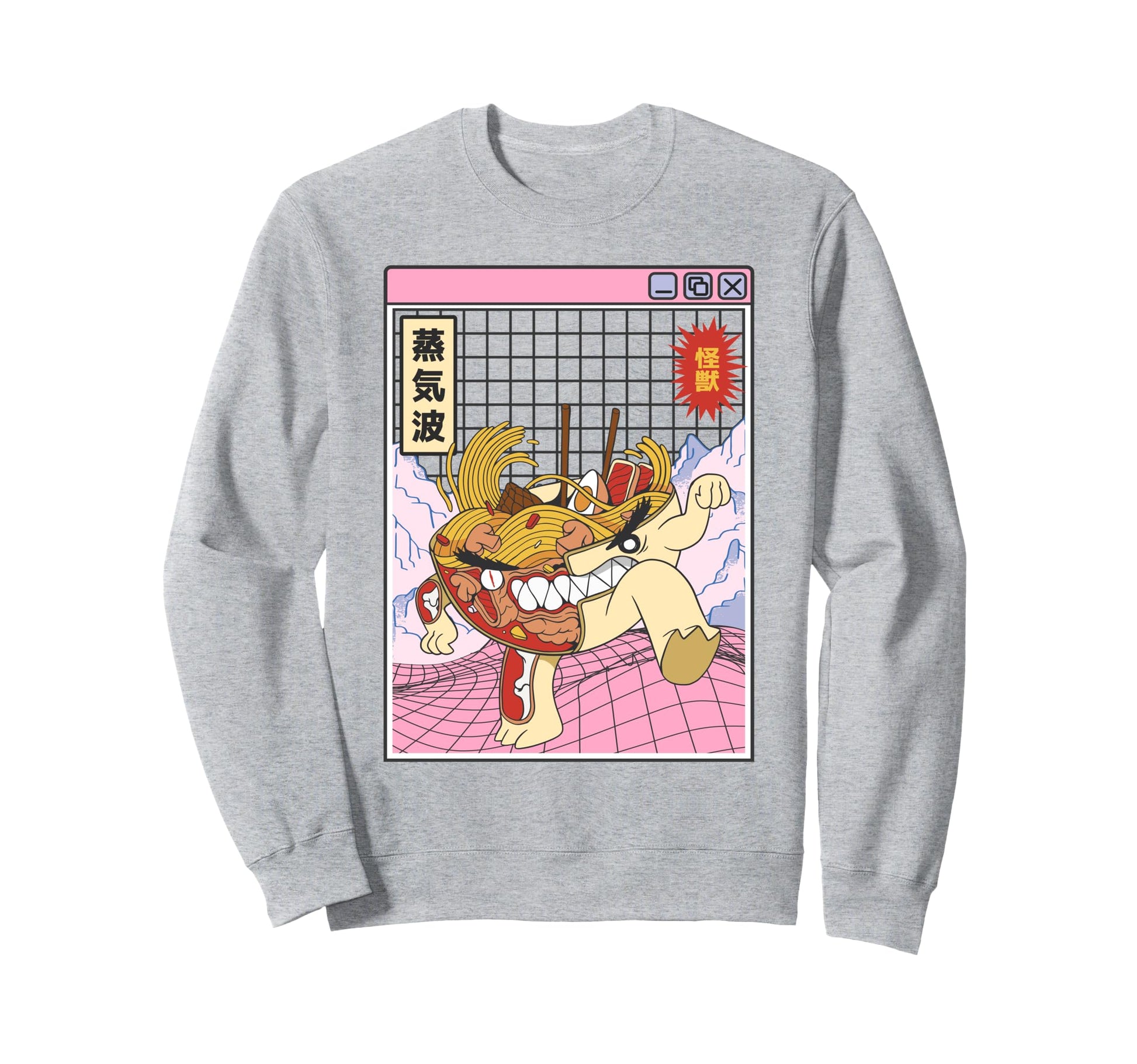 Angry Ramen Bowl X Ray Japan Otaku Sweatshirt - Novelty Apparel for Adults - T-Shirt, Sweatshirt, Hoodie