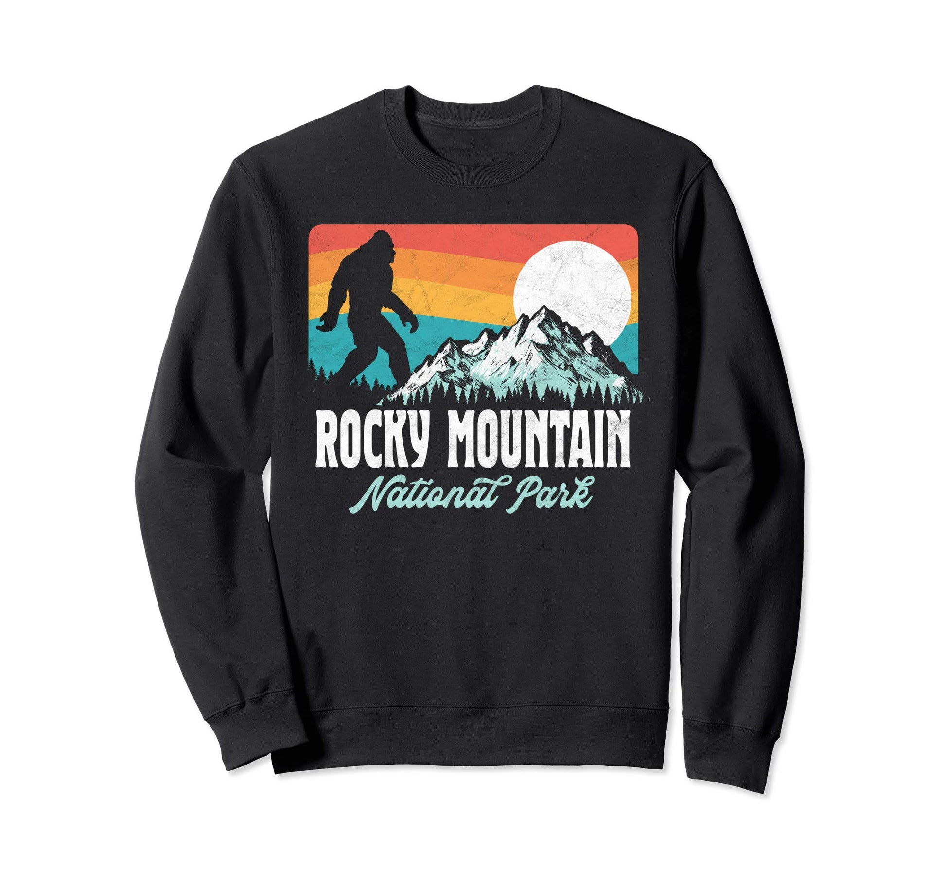 Rocky Mountain National Park Bigfoot Sweatshirt - Graphic Print for Adults - T-Shirt, Sweatshirt, Hoodie
