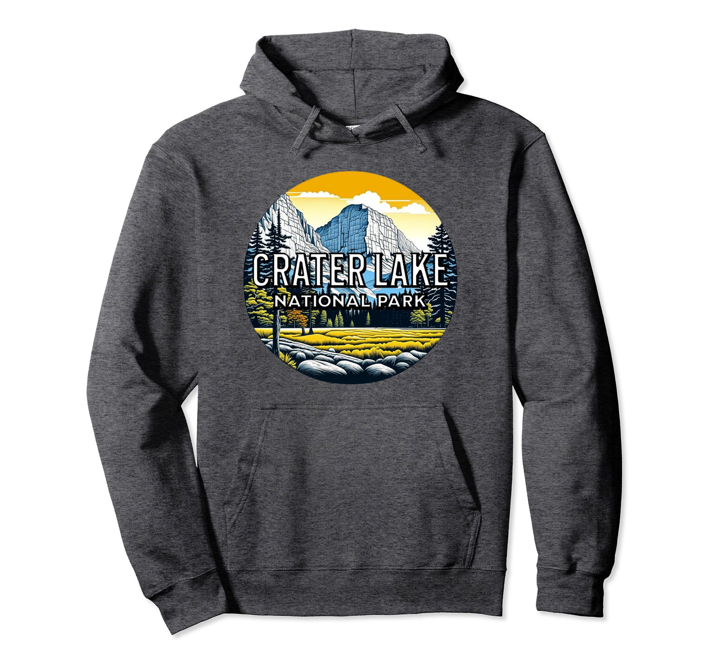 Crater Lake National Park Oregon Usa T-Shirt - Minimalist Print for Adults - T-Shirt, Sweatshirt, Hoodie
