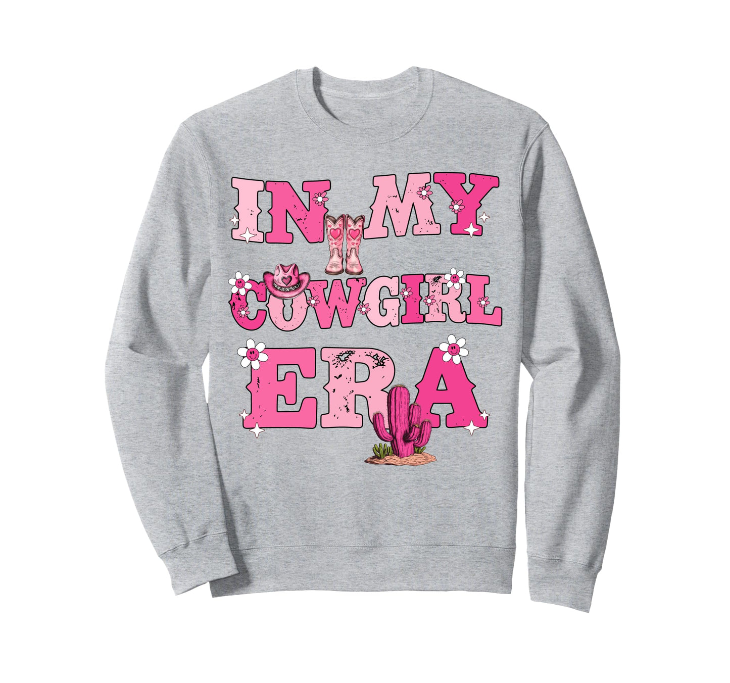My Cowgirl Era Groovy Western Rodeo Sweatshirt - Custom Art Print Unisex - T-Shirt, Sweatshirt, Hoodie