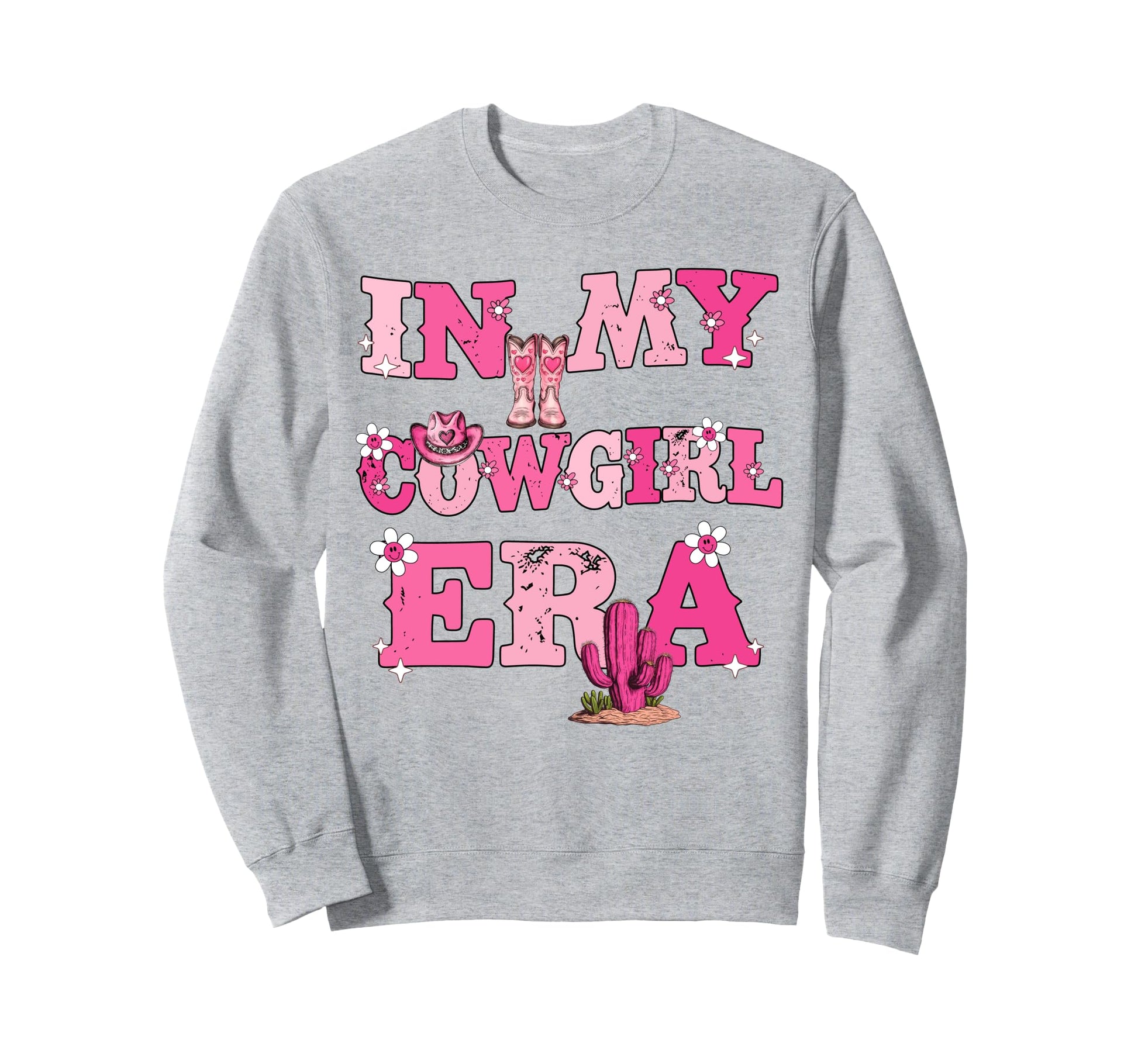 My Cowgirl Era Groovy Western Rodeo Sweatshirt - Custom Art Print Unisex - T-Shirt, Sweatshirt, Hoodie