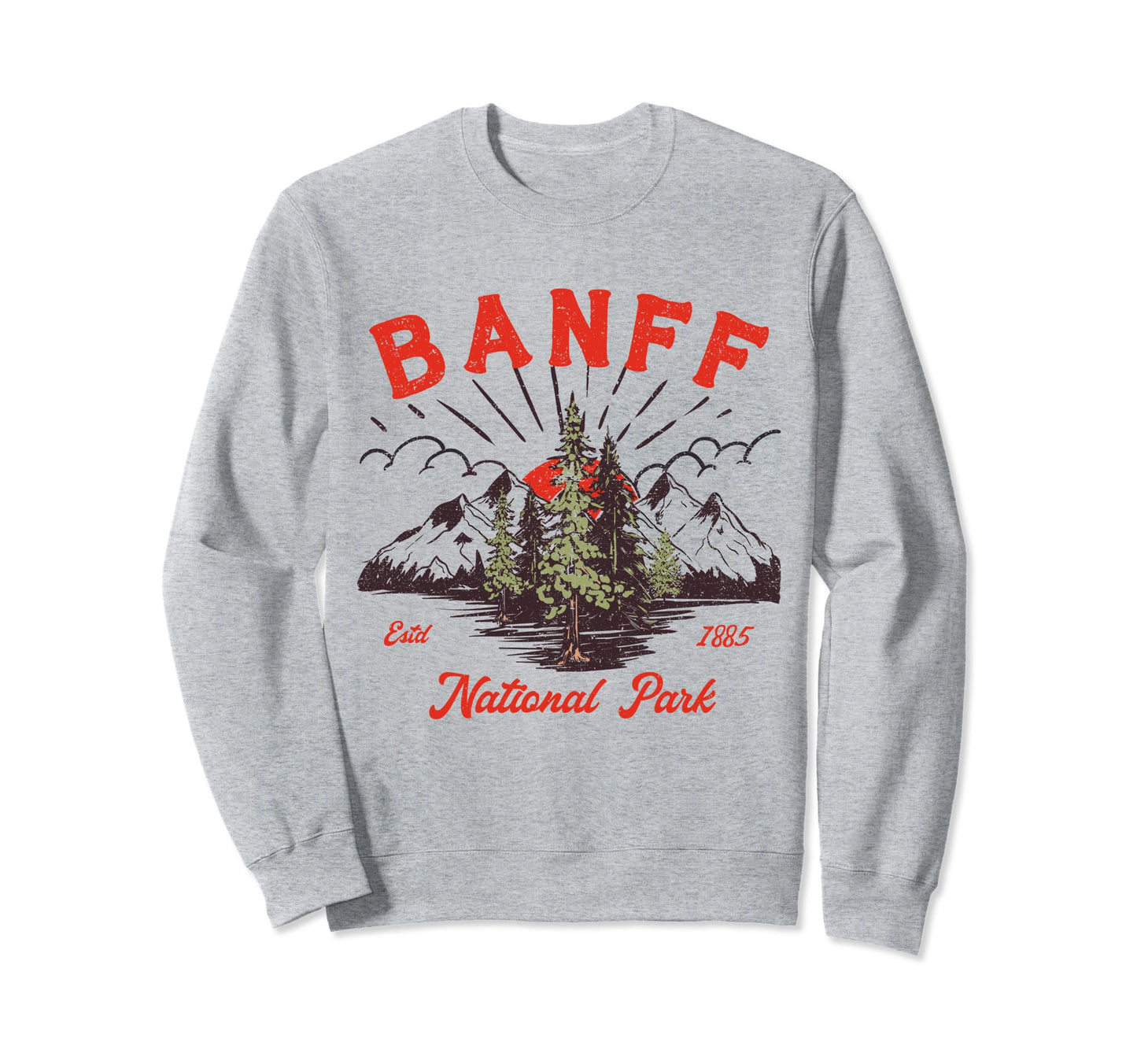 Banff Canadian National Park Sweatshirt - Aesthetic Graphic Unisex - T-Shirt, Sweatshirt, Hoodie