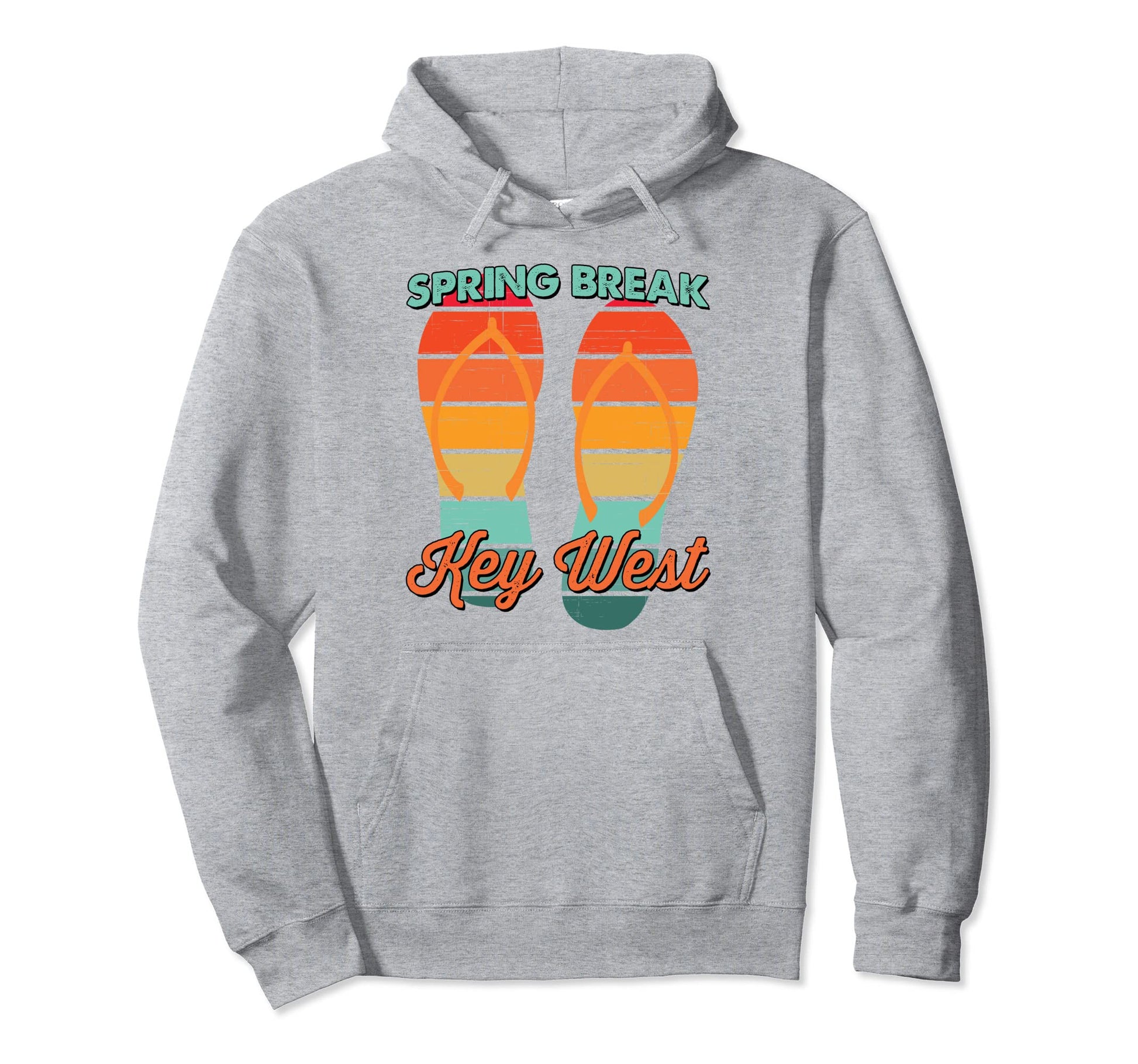 Spring Break Key West Vacation Flip Hoodie - Aesthetic Graphic Men Women - T-Shirt, Sweatshirt, Hoodie