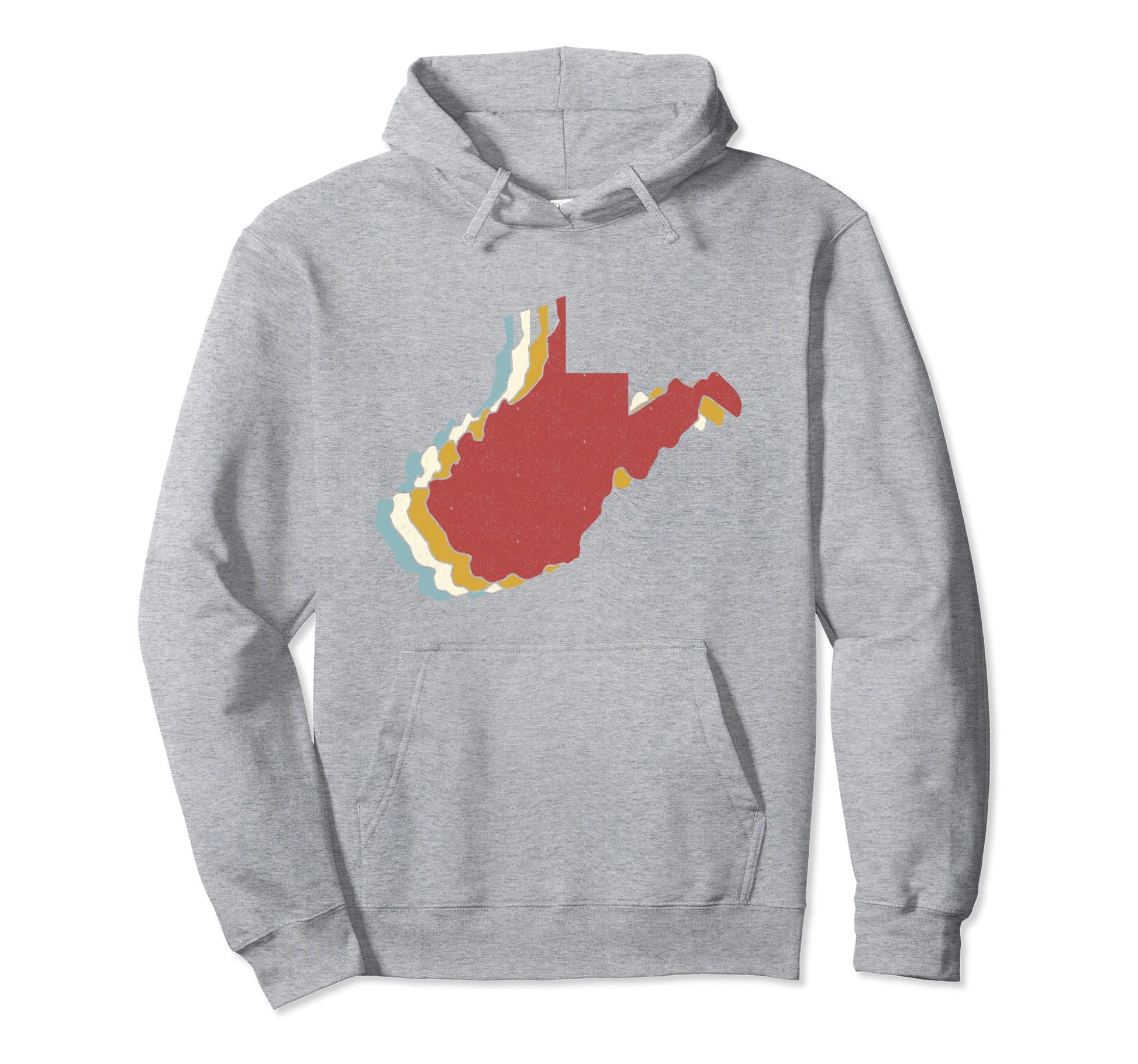Usa State Map West Virginia Hoodie - Custom Art Print Unisex - T-Shirt, Sweatshirt, Hoodie